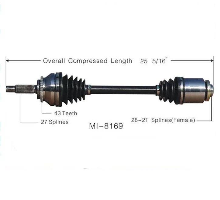 Front Right P/S FWD CV Drive Axle Shaft Complete Fits Endeavor 04-08!!!
