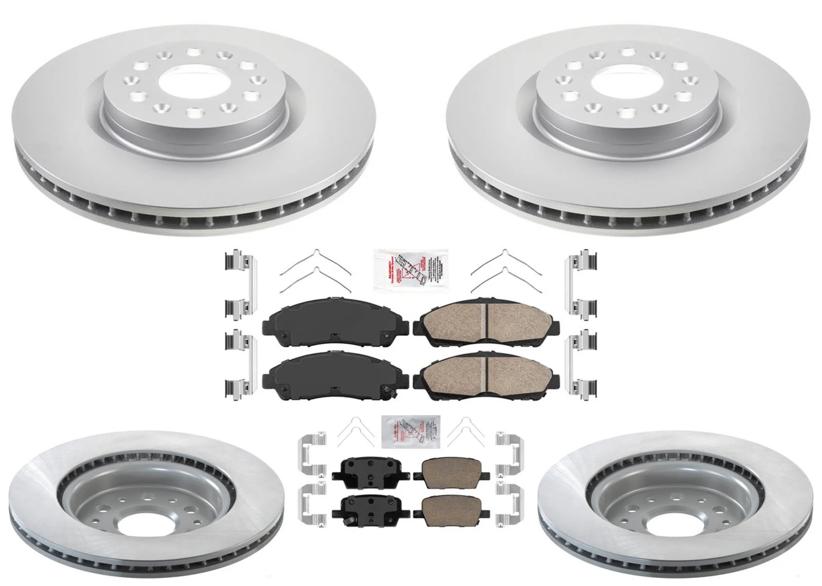 Front Rr Disc Brake Rotors Coated Ceramic Disc Brake Pads For Cadillac XT6 2020