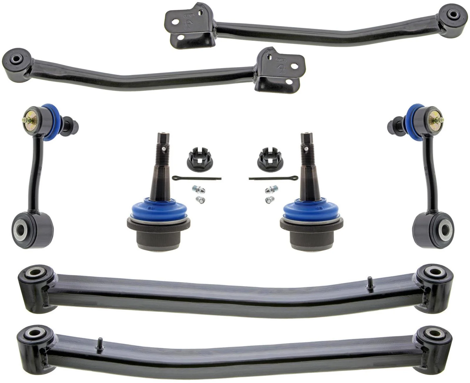 Front Shocks Control Arms Ball Joints & Links For Jeep Wrangler 2.0L 2018-2024 - Image 2