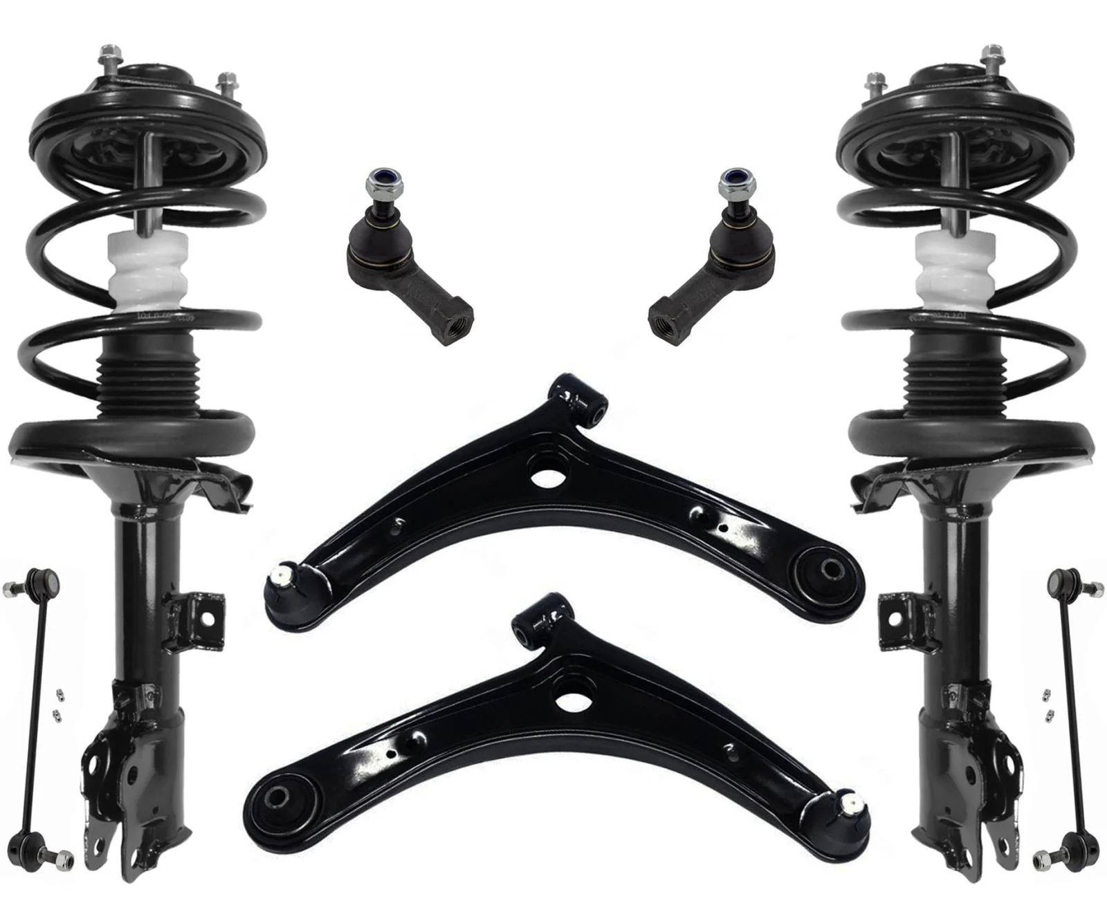 Front Struts Lower Control Arms Tie Rods for Mitsubishi Outlander Sport 11-2018