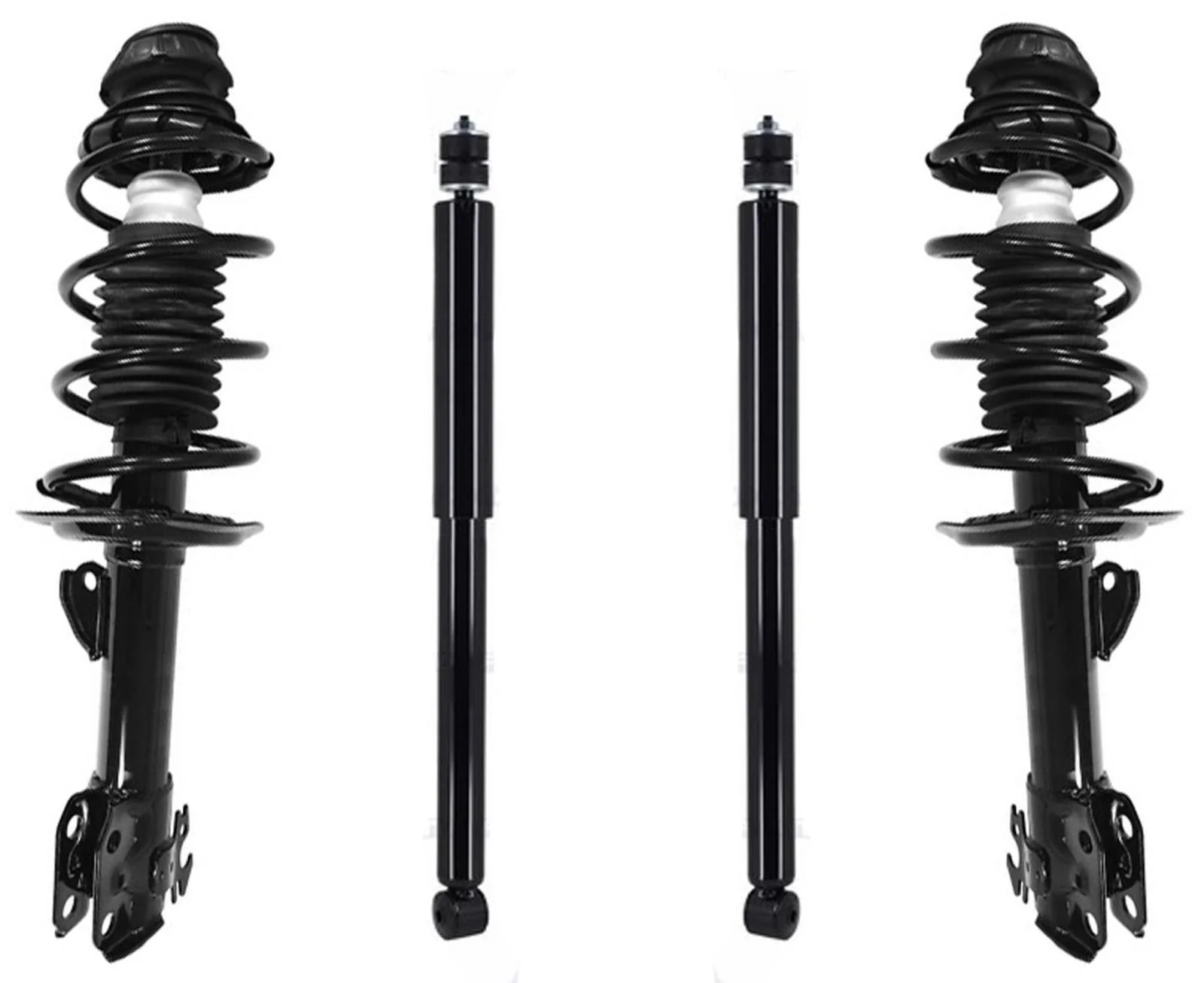 Front Complete Struts W/ Coil Spring & Rear Shocks For Toyota Yaris 2006-2014