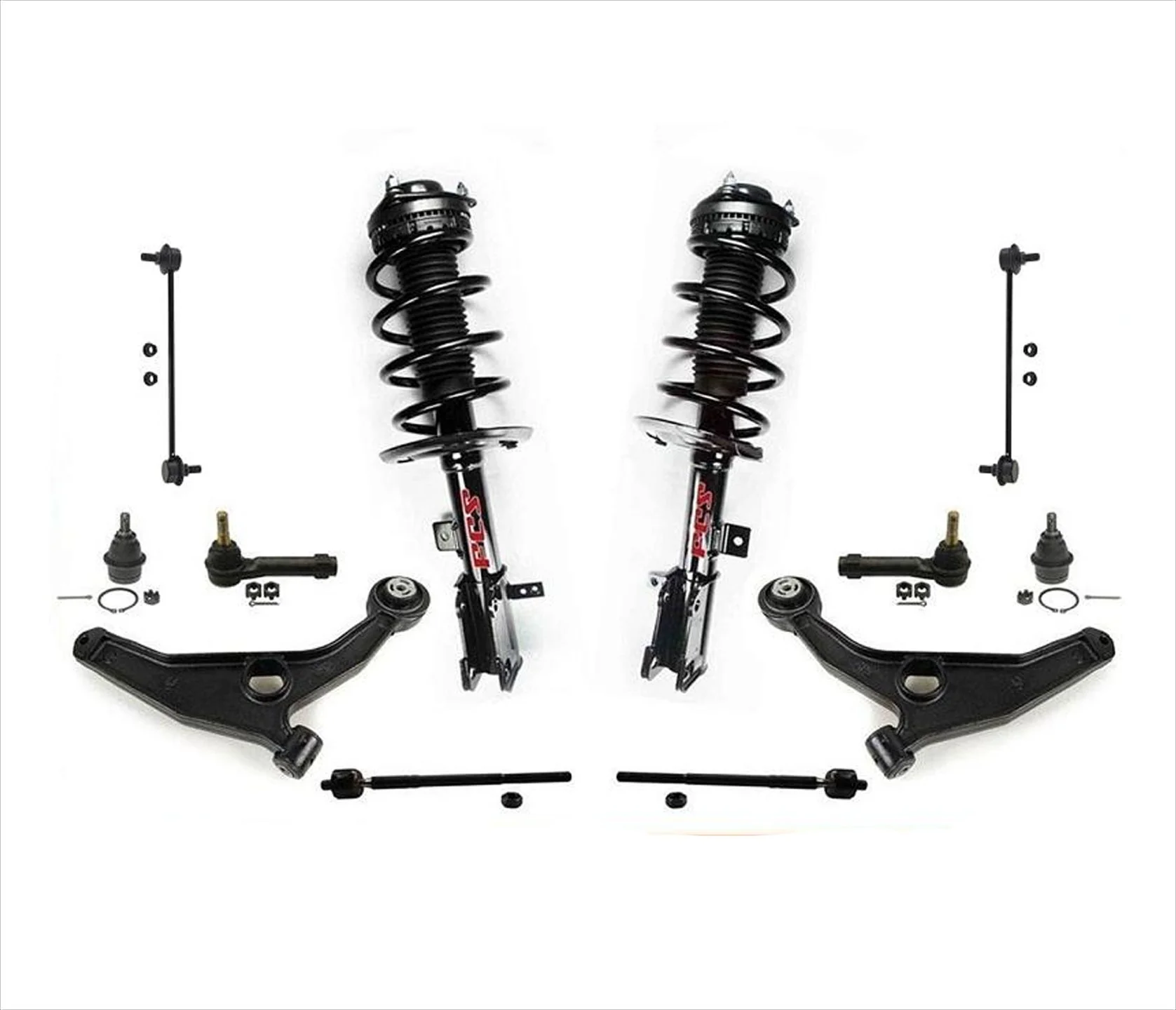 Front Strut Control Arms Tie Rods Links 12Pcs For 08-14 Avenger Sedan 2.4L 2.7L