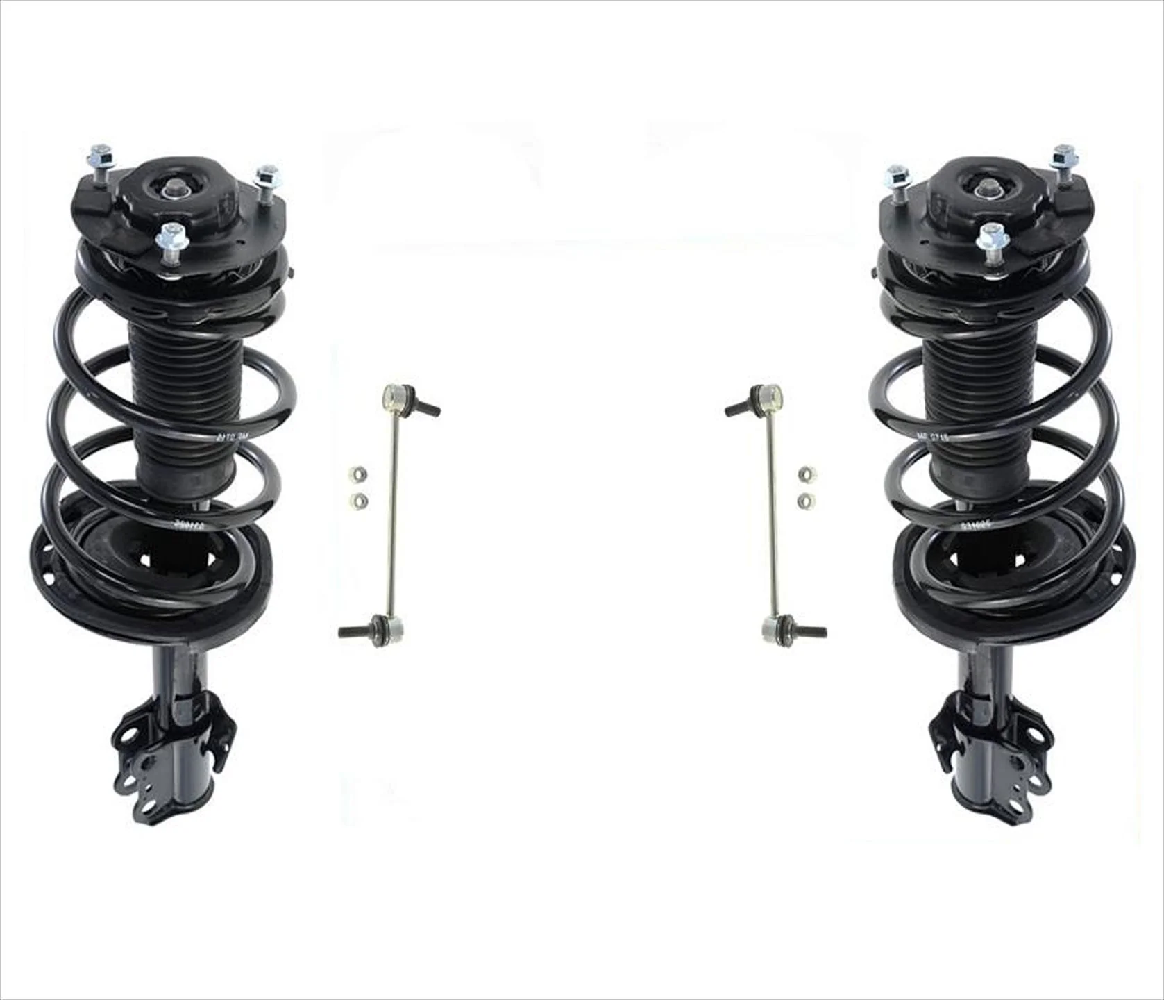 Front Struts Assembly & Front Sway Bar Links For Toyota Sienna 07-10 7 Passenger