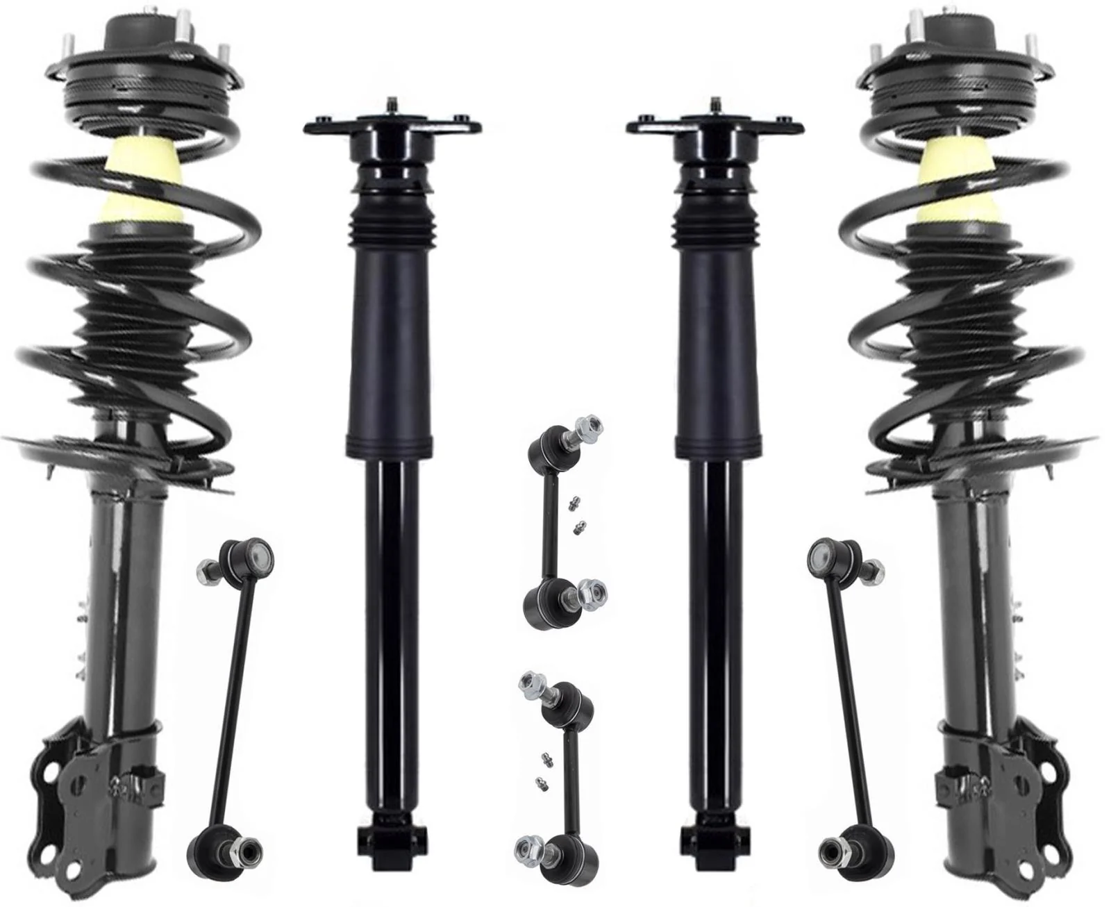Front Struts Complete Shocks & Links For Kia Sportage 2011-13 All Wheel Drive