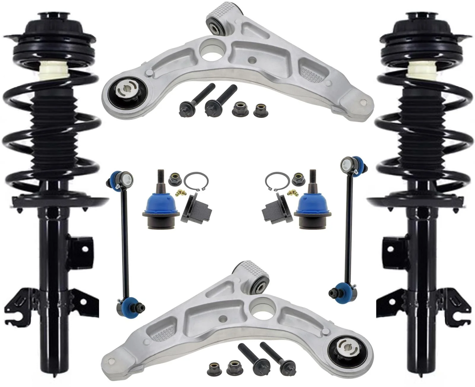 Front Struts Control Arm Ball Joint & Links For Cherokee 2019-22 All Whel Drive