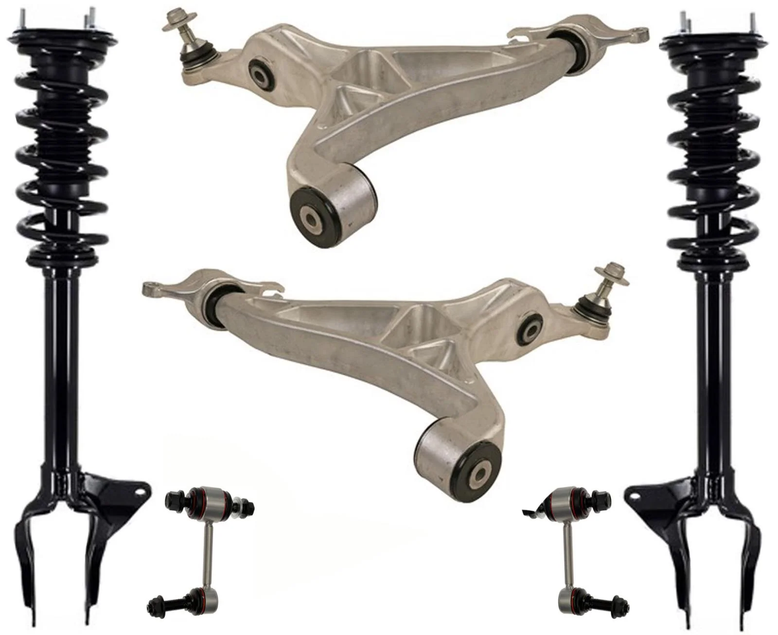 Front Struts Control Arms & Links For Grand Cherokee 2016-2022 All Wheel Drive