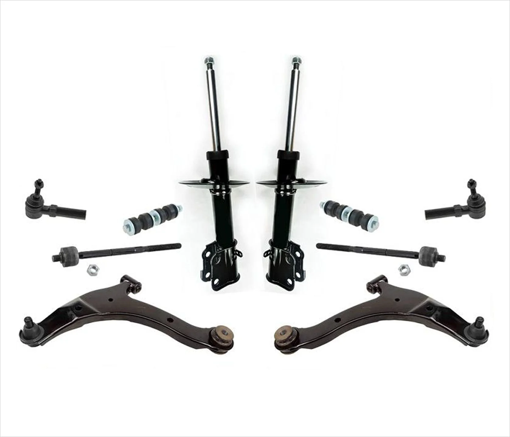 Front Struts Control Arms Tie Rods 10Pc Kit for Chrysler Pt Cruiser 2001-2010