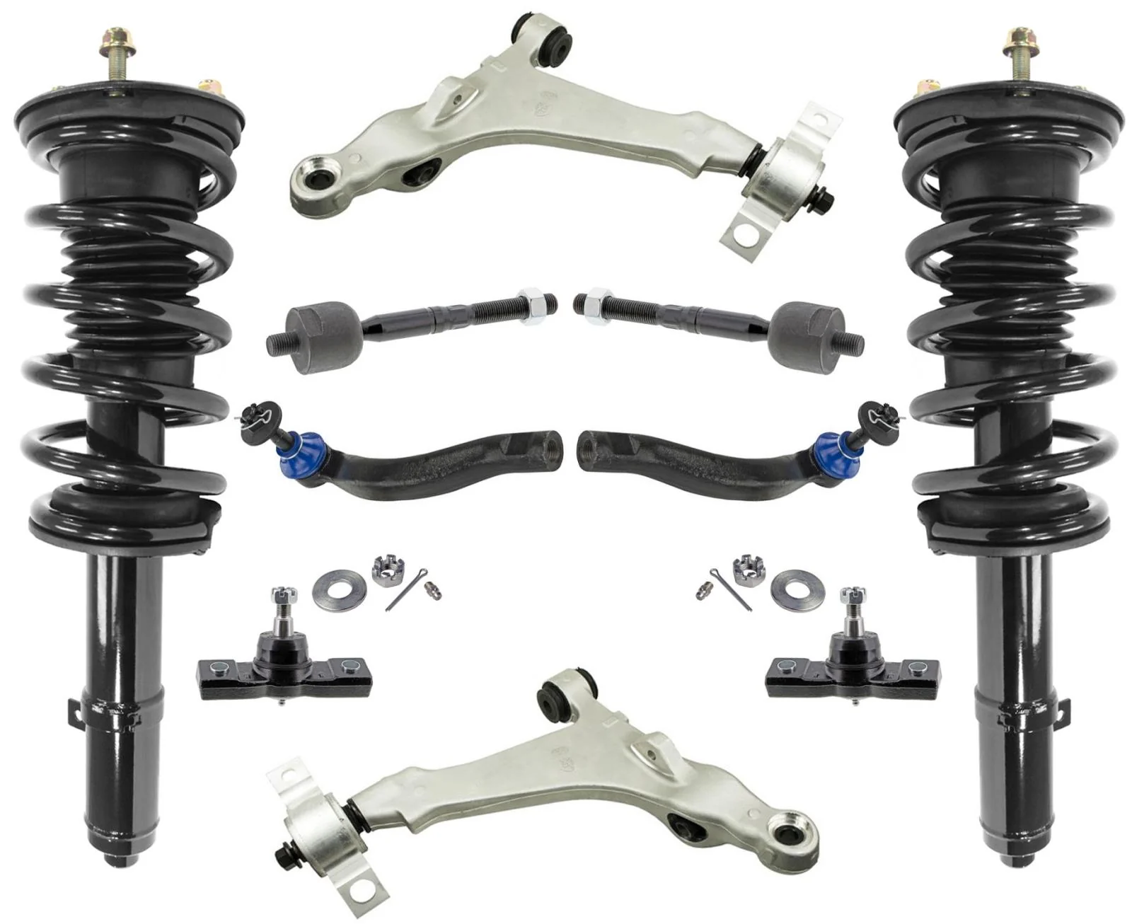 Front Struts Control Arms Tie Rods & Ball Joints For IS350 11-13 All Whel Drive
