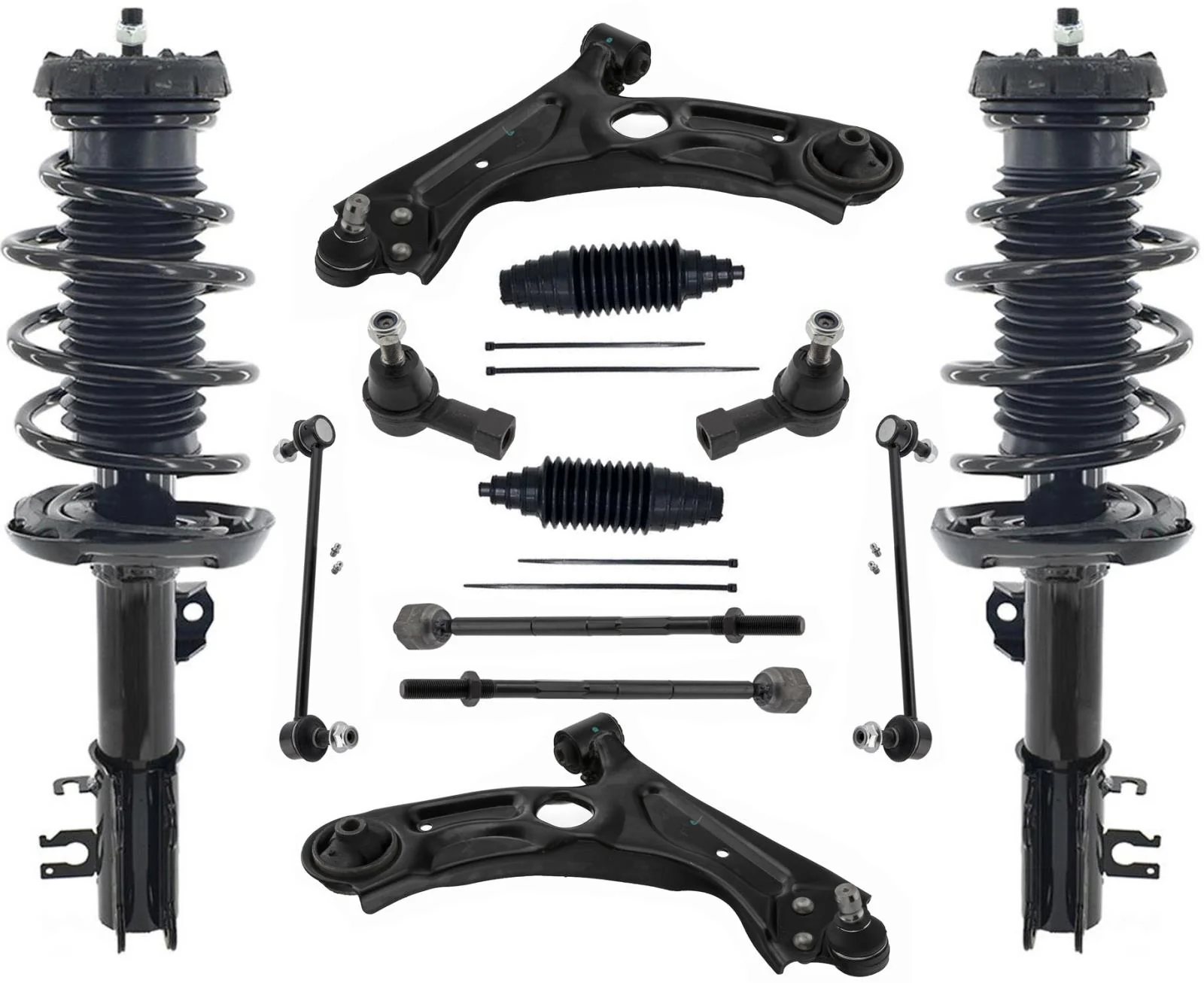 Front Struts Control Arms Tie Rods & Links For Chevrolet Sonic RS 2013-2016