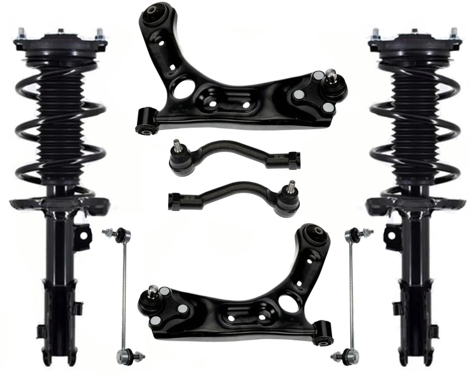 Front Struts Control Arms Tie Rods Links  For Kia Optima SX Turbo 2015-2019