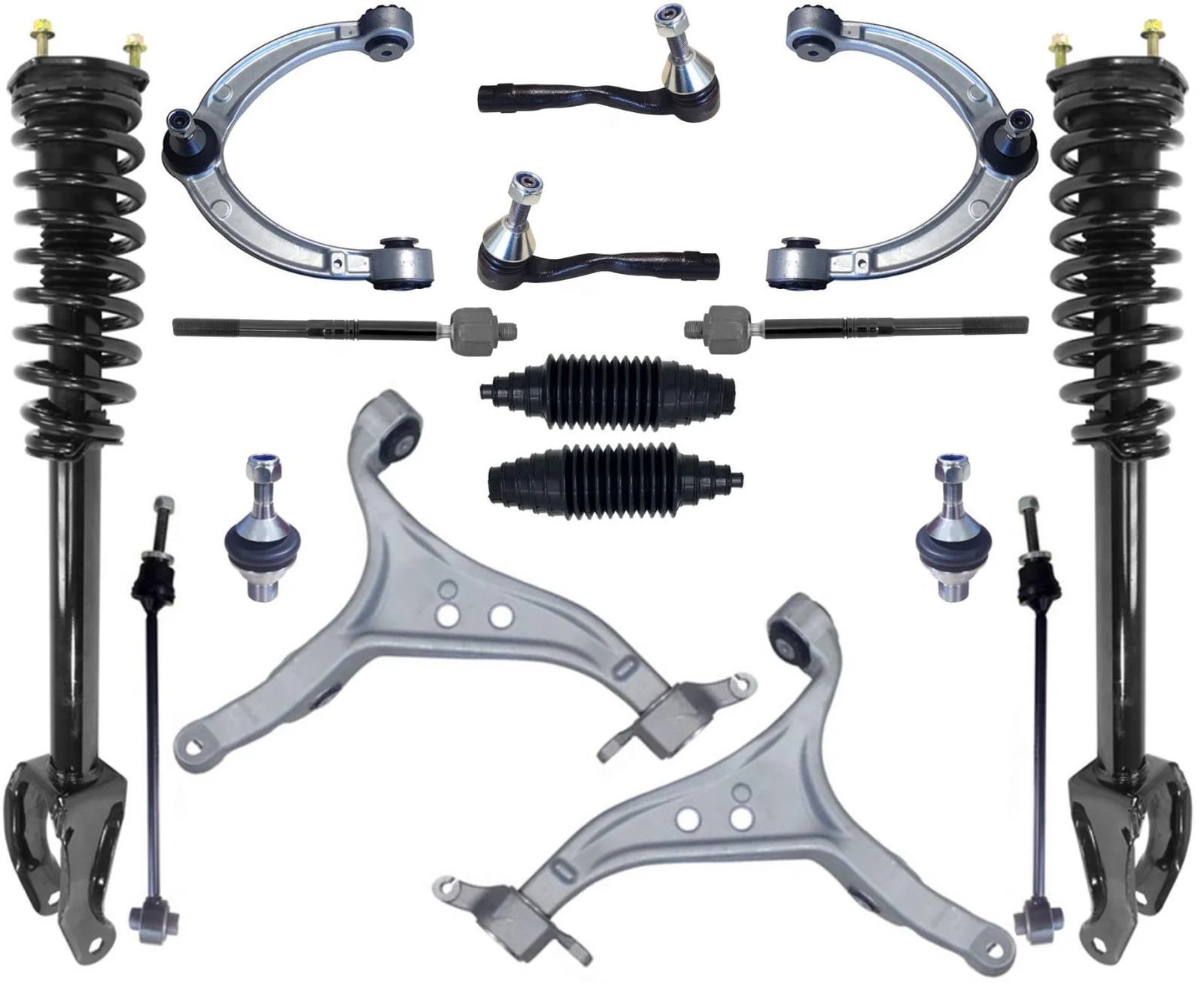 Front Struts Control Arms Tie Rods & Links For Mercedes Benz ML350 2012-2015