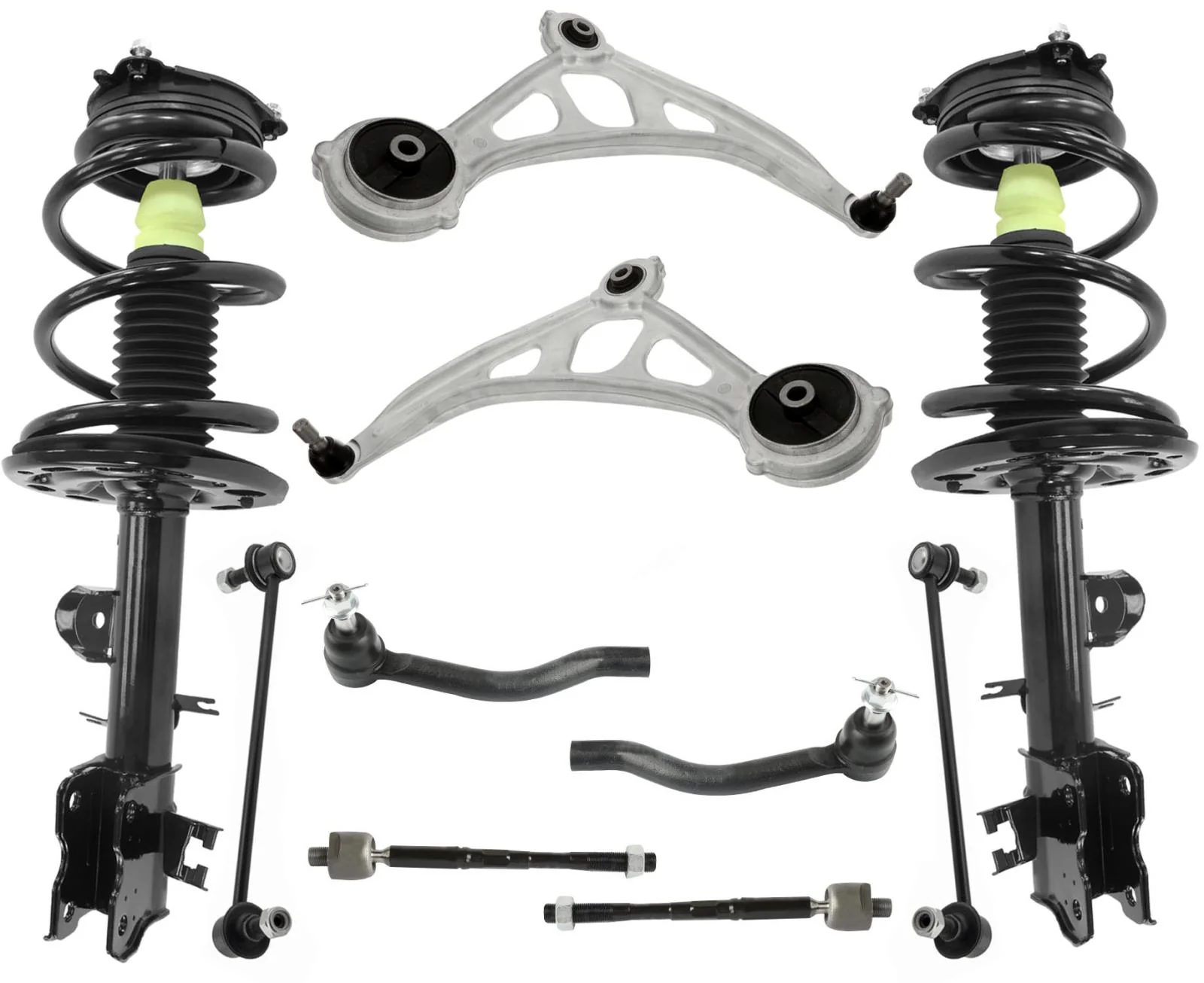 Front Struts Control Arms Tie Rods & Links For Nissan Murano 3.5L 2015-2022