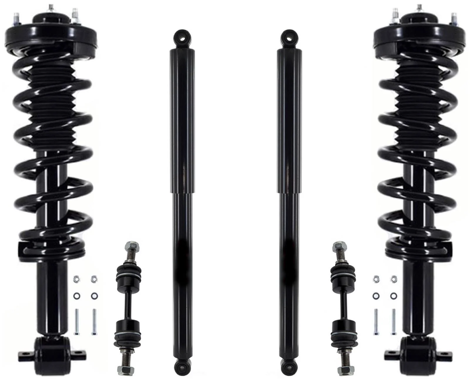 Front Struts Front Links & Rear Shocks For F-150 XLT Rear Wheel Drive 2015-2020