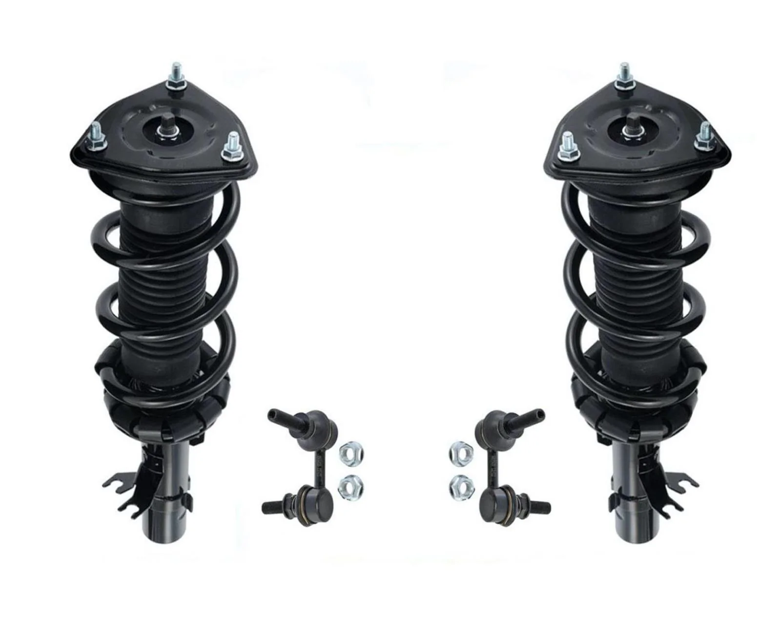 Front Struts & Links For 07-08 G35X 09-10 G37X 11-12 G25X 4DR All Wheel Drive