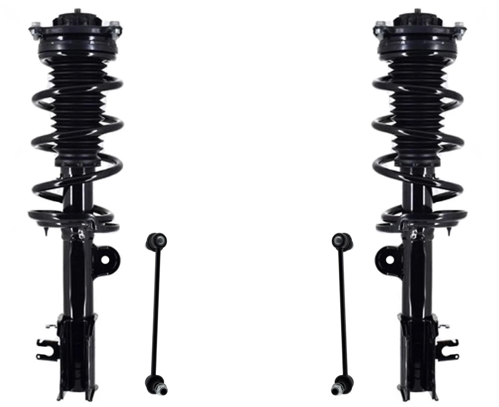 Front Struts & Links For Jeep Compass 17-2021 W/ 9 Speed Automatic transmission