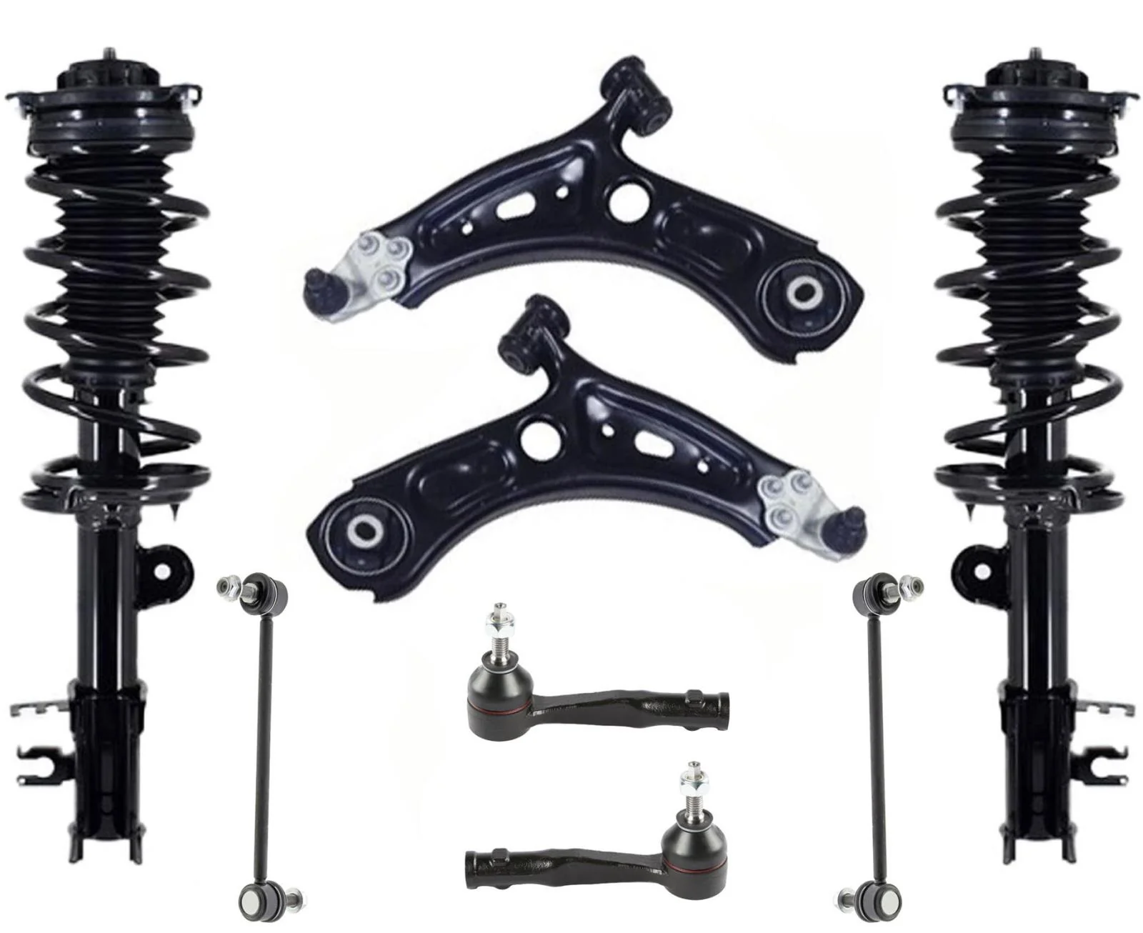 Front Struts Lower ArmsTie Rods & Links For Jeep Renegade 4 Wheel Drive 15-2021