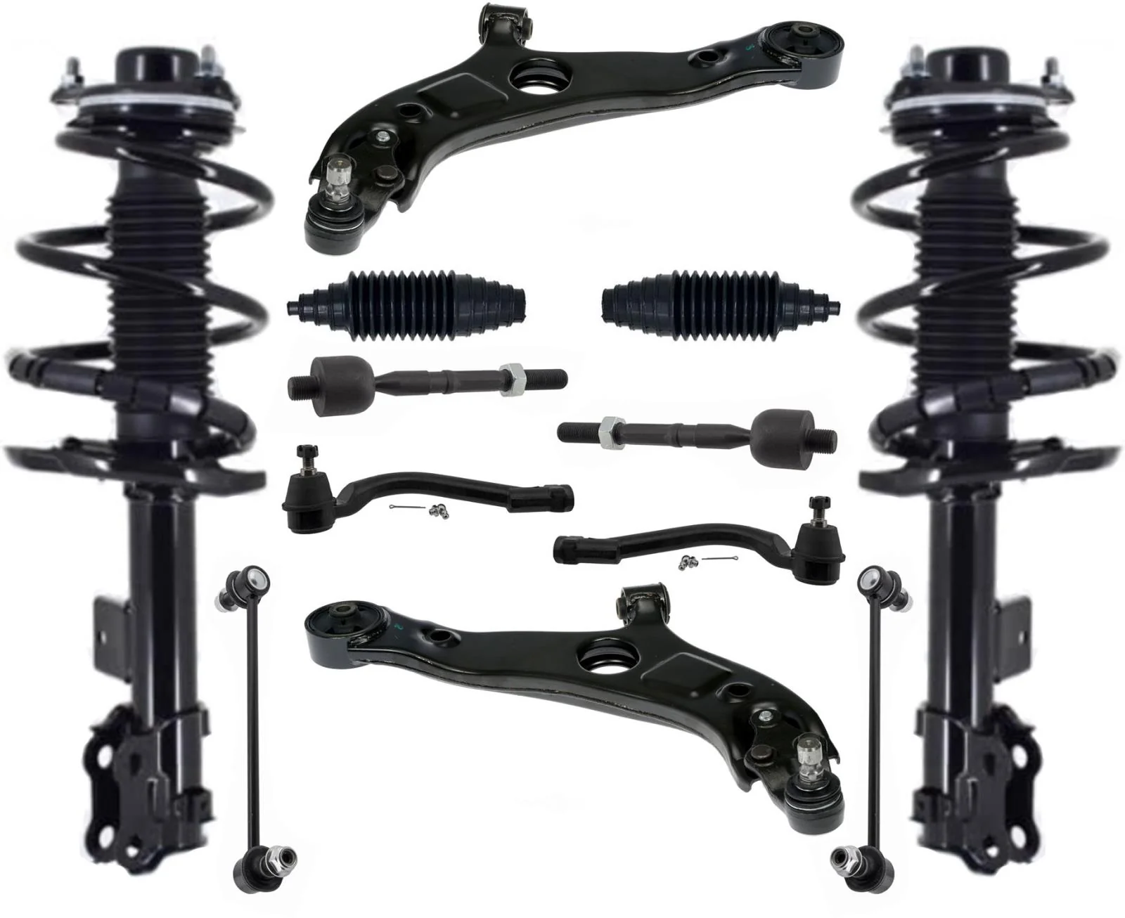 Front Struts Lower Control Arms Tie Rods & Links For Hyundai Azera 2012-2017