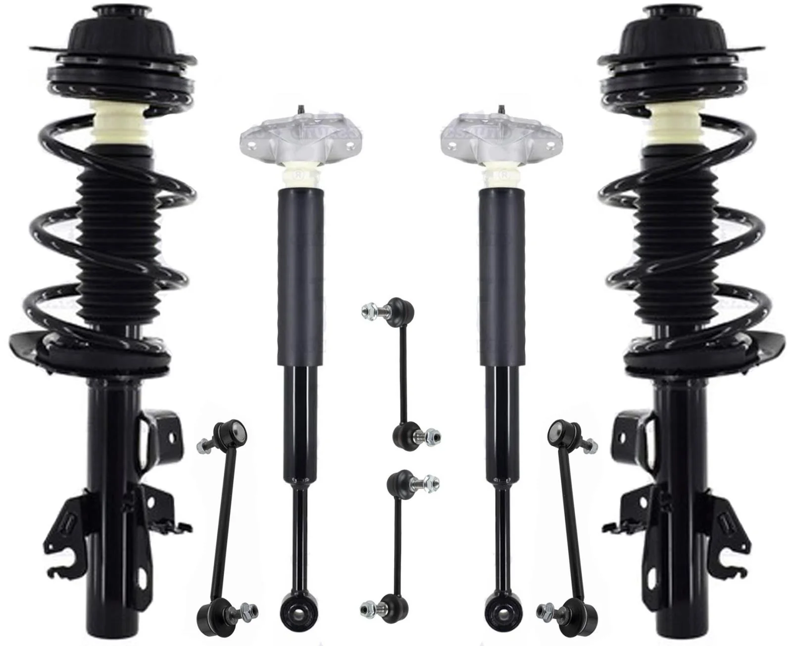 Front Struts Rear Complete Shocks & Links For Cherokee All Wheel Drive 14-2018