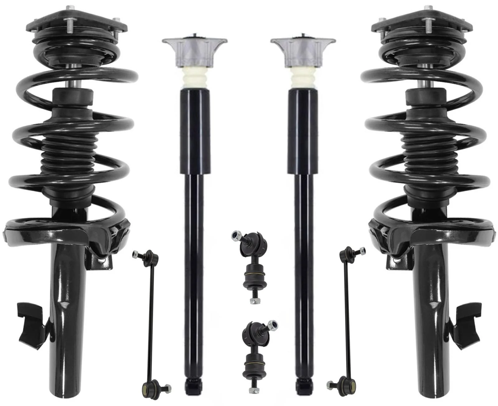 Front Struts Rear Complete Shocks & Sway Bar Links For Volvo C30 2007-2013
