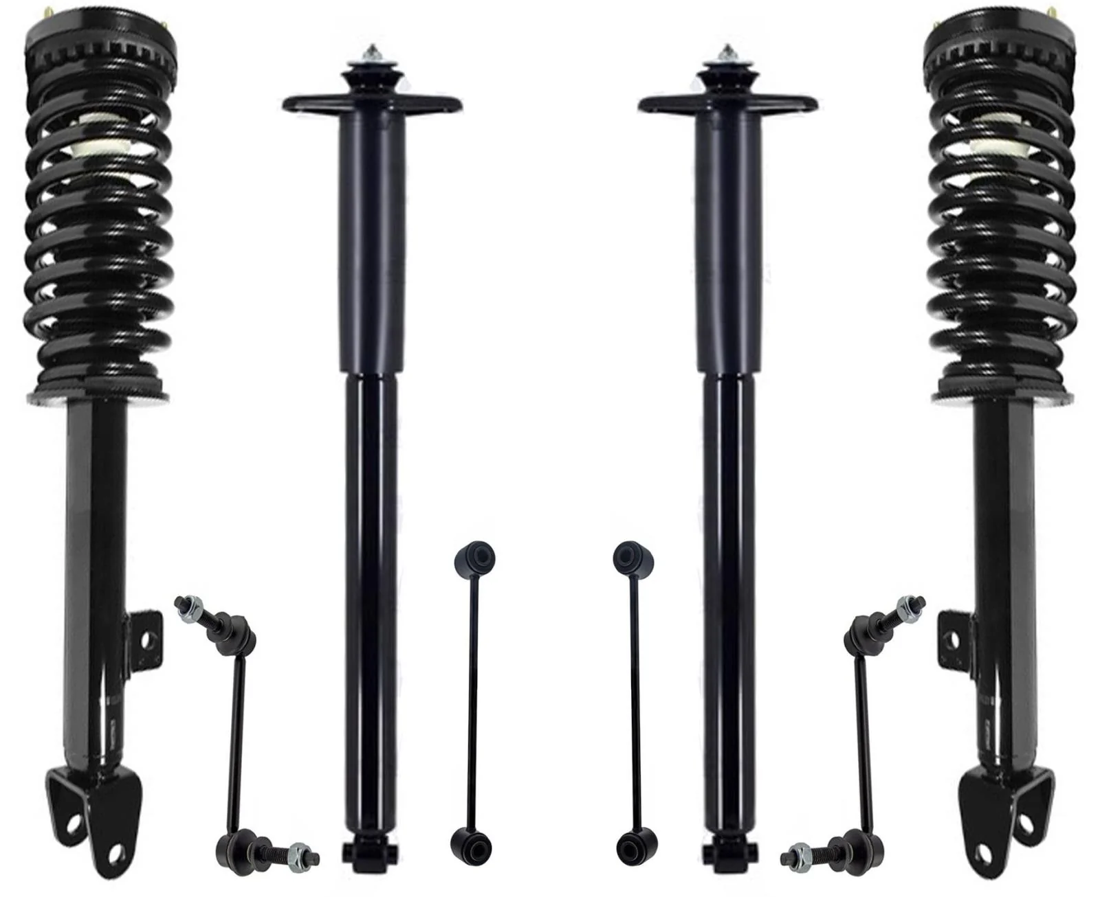 Front Struts & Rear Shocks Absorber & Links For 300 2005-2010 Rear Wheel Drive