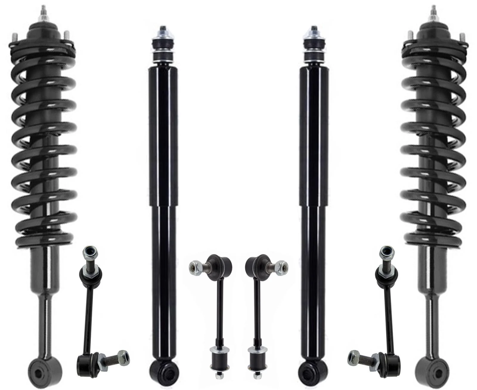 Front Struts Rear Shocks Absorber & Sway Bar Links For Lexus GX470 2003-2009