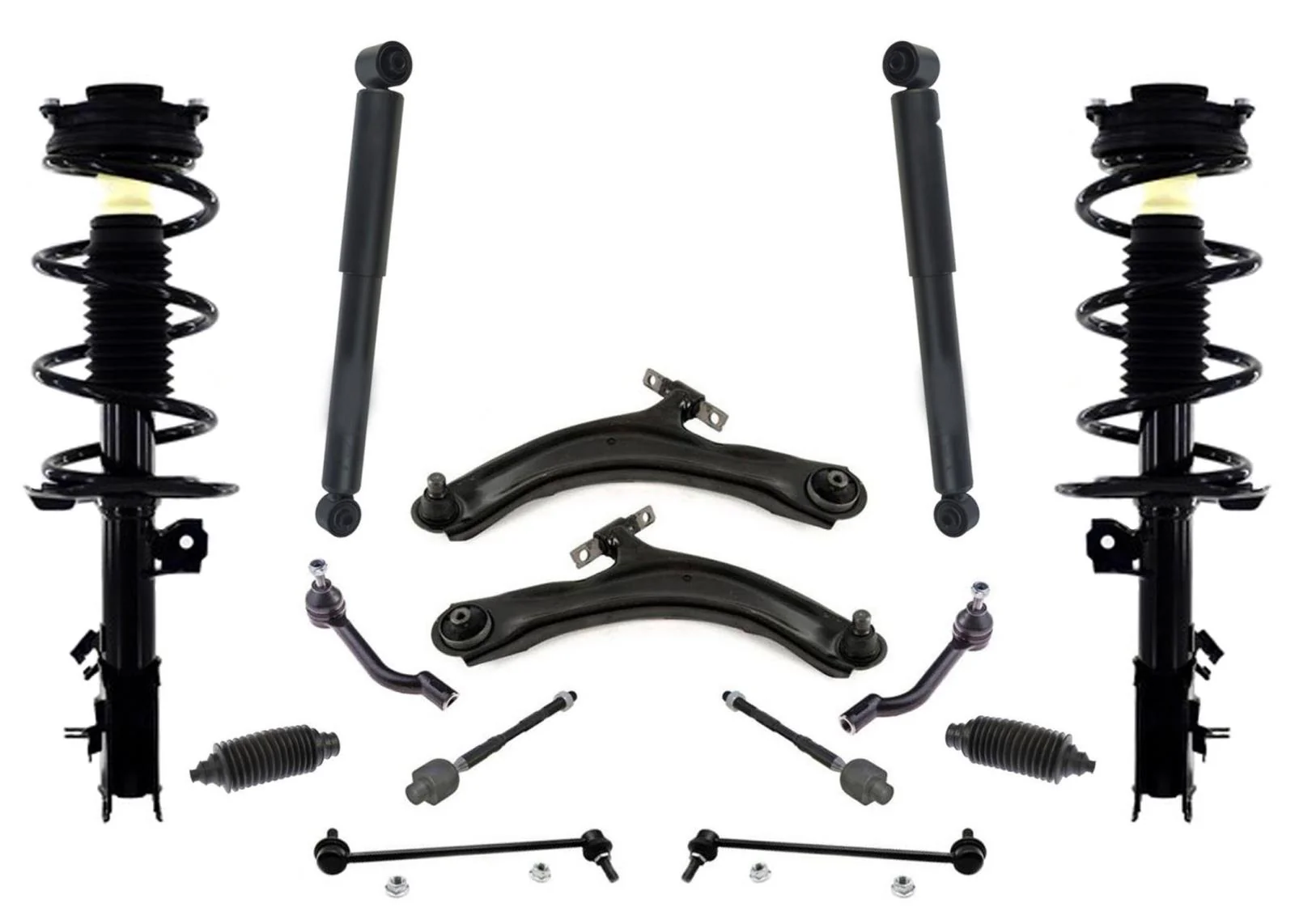 Front Struts Shocks Control Arms Links for Nissan Rogue 13 / 14-15 Rogue Select