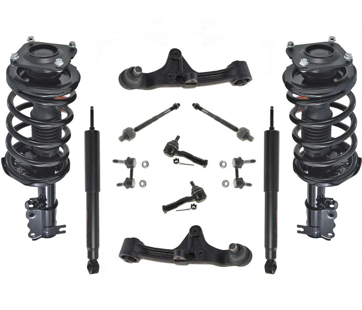 Front Struts Rear Shocks Front Lower Arms Tie Rods & Links For Kia Sedona 02-05