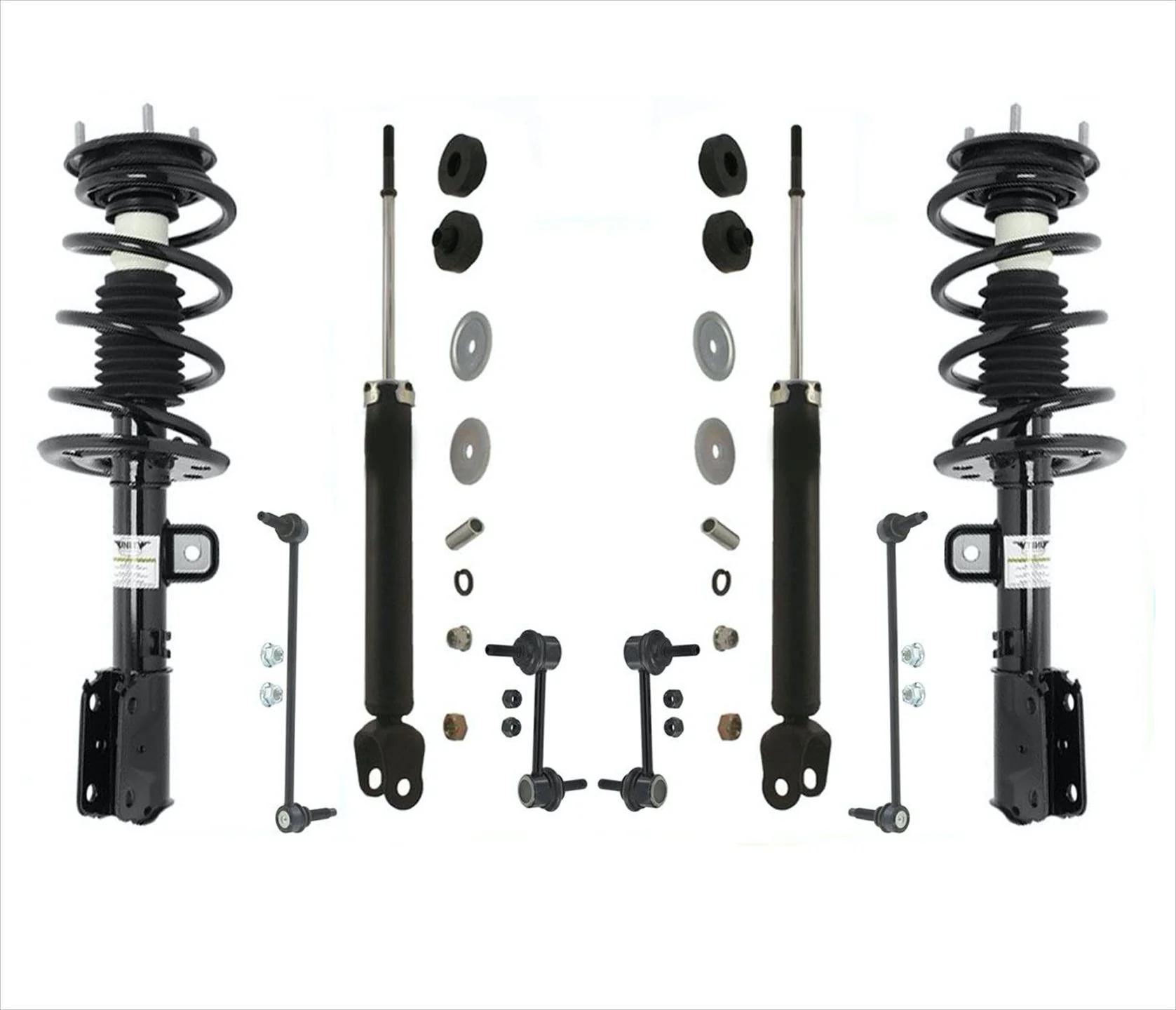 Front Struts Rear Shocks & Links For Ford Explorer 2013-2019 Front Wheel Drive