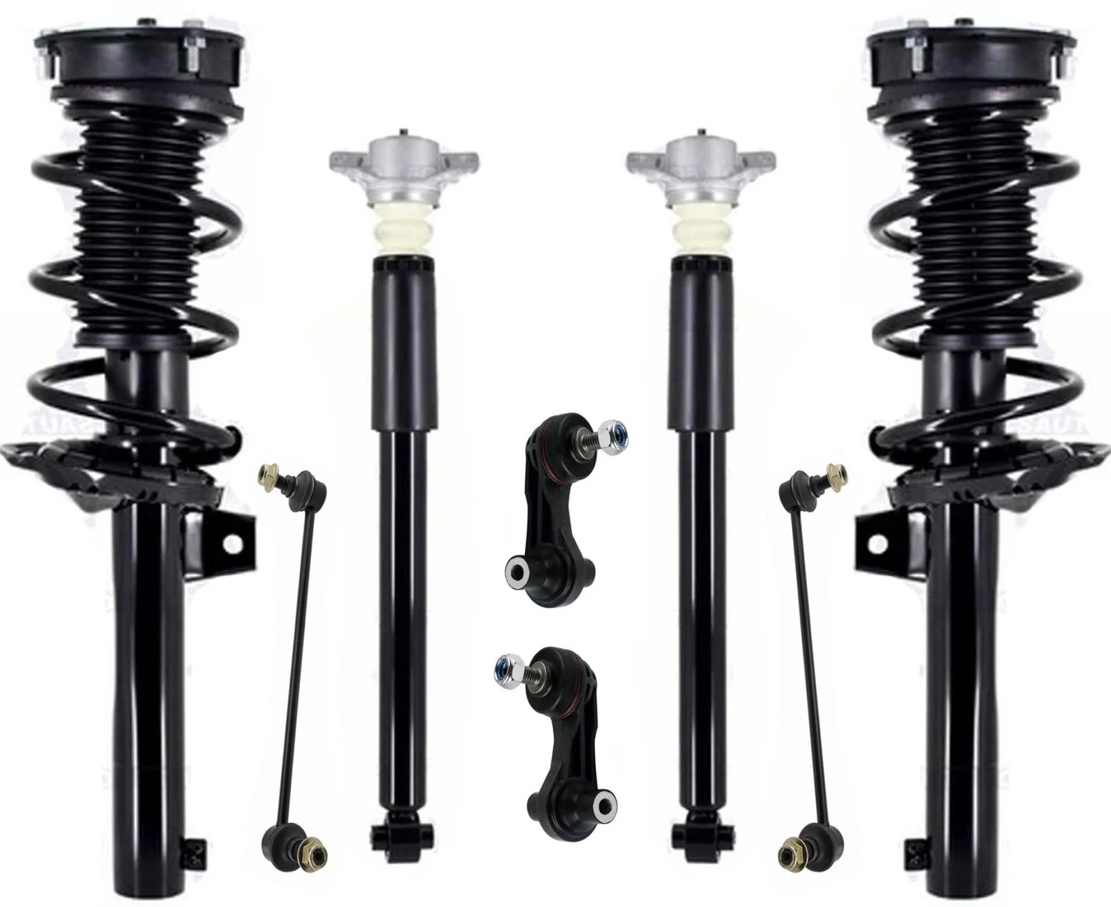 Front Struts Rear Shocks & Links For A3 1.8L Sedan 2015-17 Exc.Sport Suspension