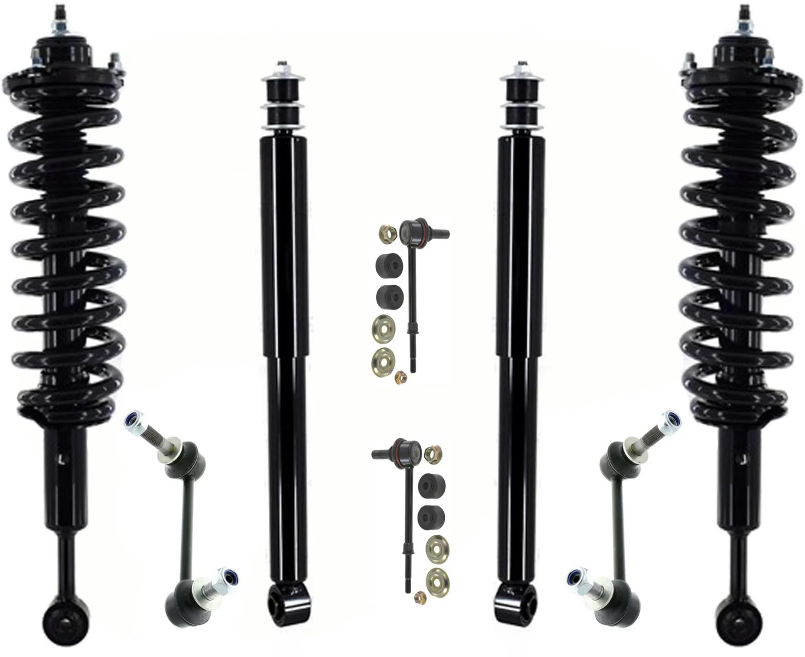 Front Struts Rear Shocks & Links For Toyota 4Runner Rear Wheel Drive 2010-2022