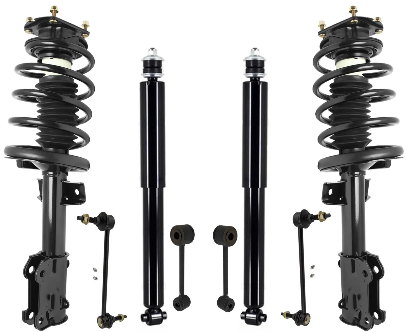Front Struts Rear Shocks & Sway Bar Links For Ford Mustang 2011-2014