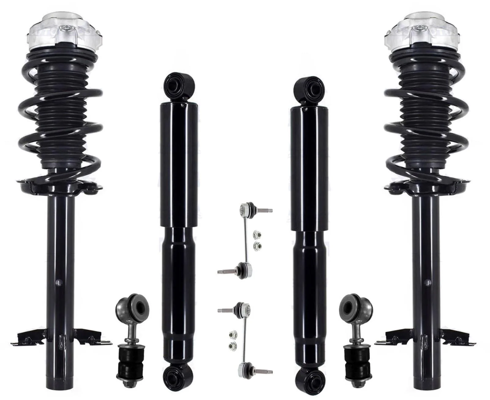 Front Struts Rear Shocks & Sway Bar Links For Ram Promaster 2500 2014-2022