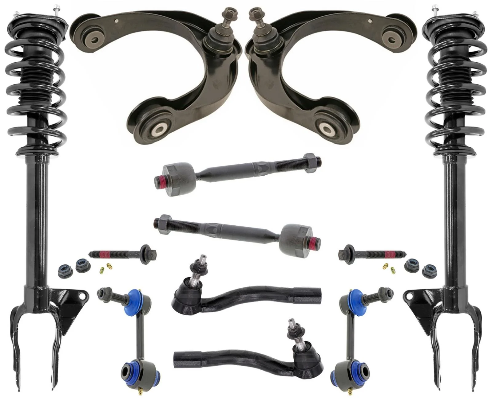 Front Struts Upper Control Arms Tie Rods & Links For Dodge Durango 3.6L 16-2022