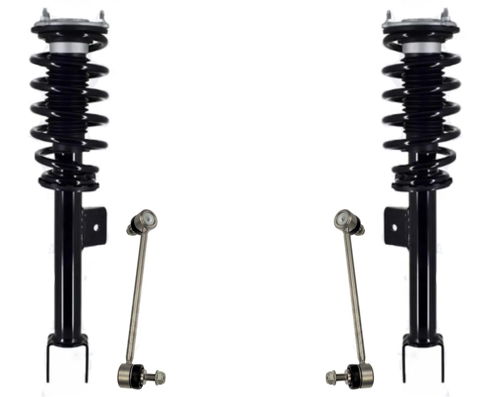 Front Struts W/ Coil Spring & Links For Tesla 3 Rear Wheel Drive 2017-2023