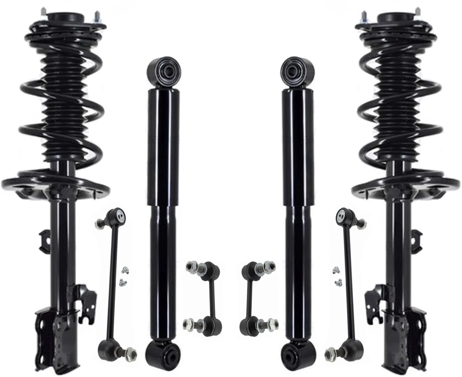 Front Struts W/ Coil Spring Rear Shocks & Links For Lexus RX450H 2016-2020