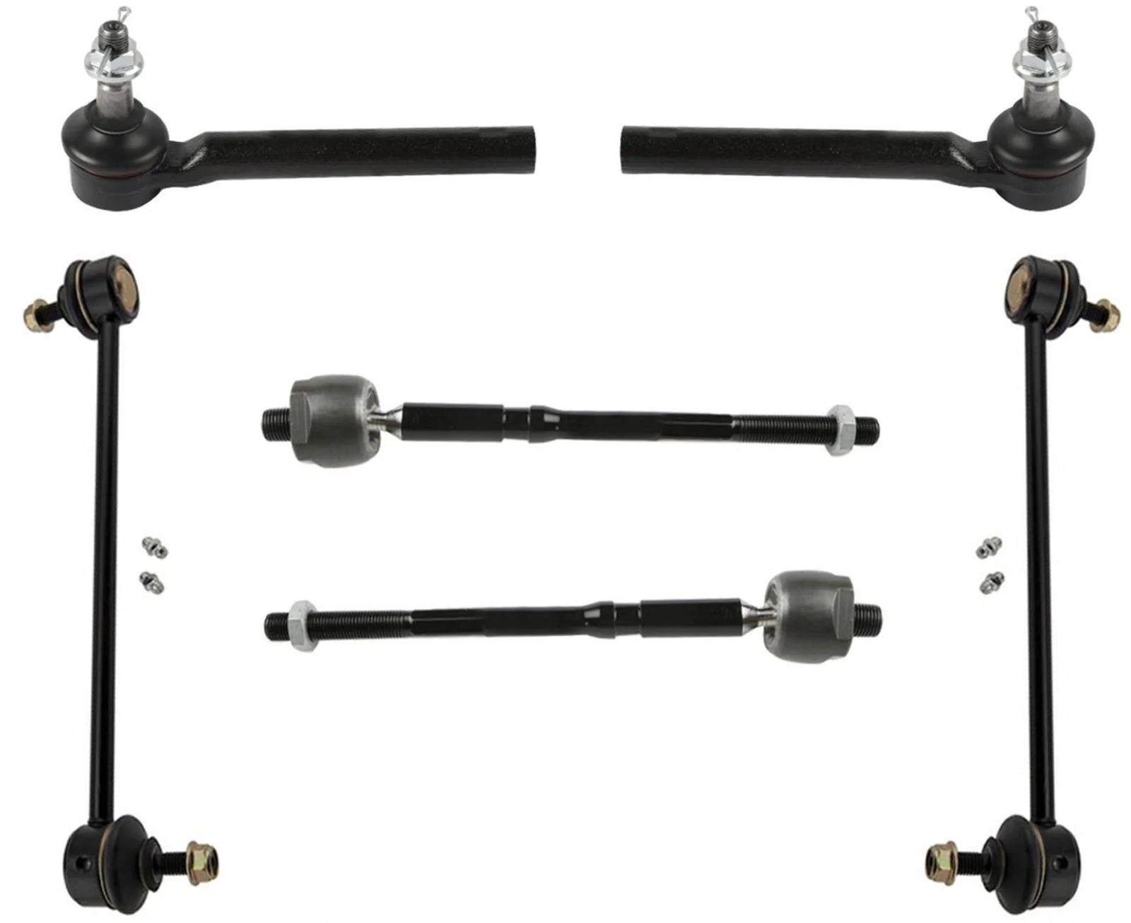 Front Sway Bar Links Inner & Outer Tie Rods For Mazda CX-9 2016 2018 2020 2021
