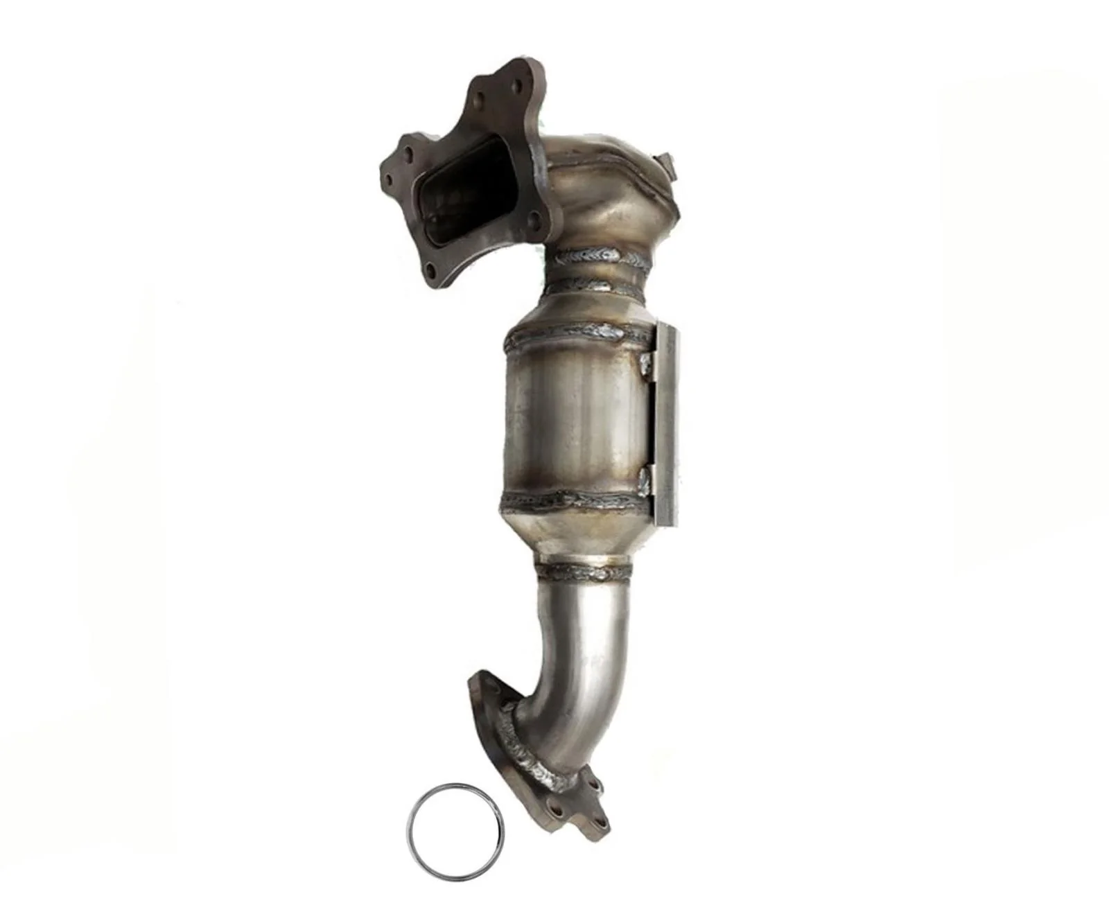 Front Upper Catalytic Converter W/ Gaskets For Honda Accord 2.4L 2013 2016 2017