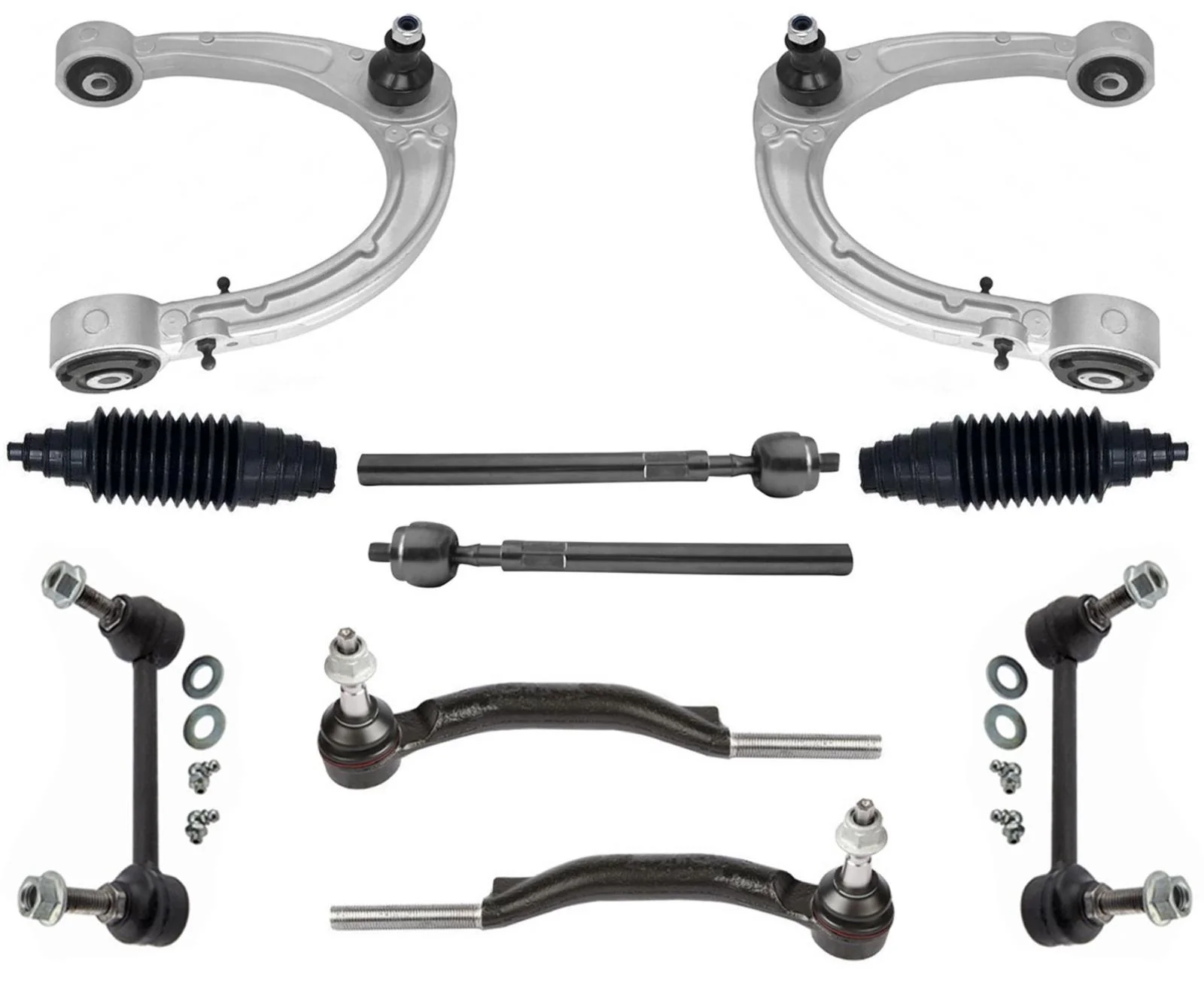 Front Upper Control Arms Tie Rods & Links For CTS 2008-2014 All Wheel Drive