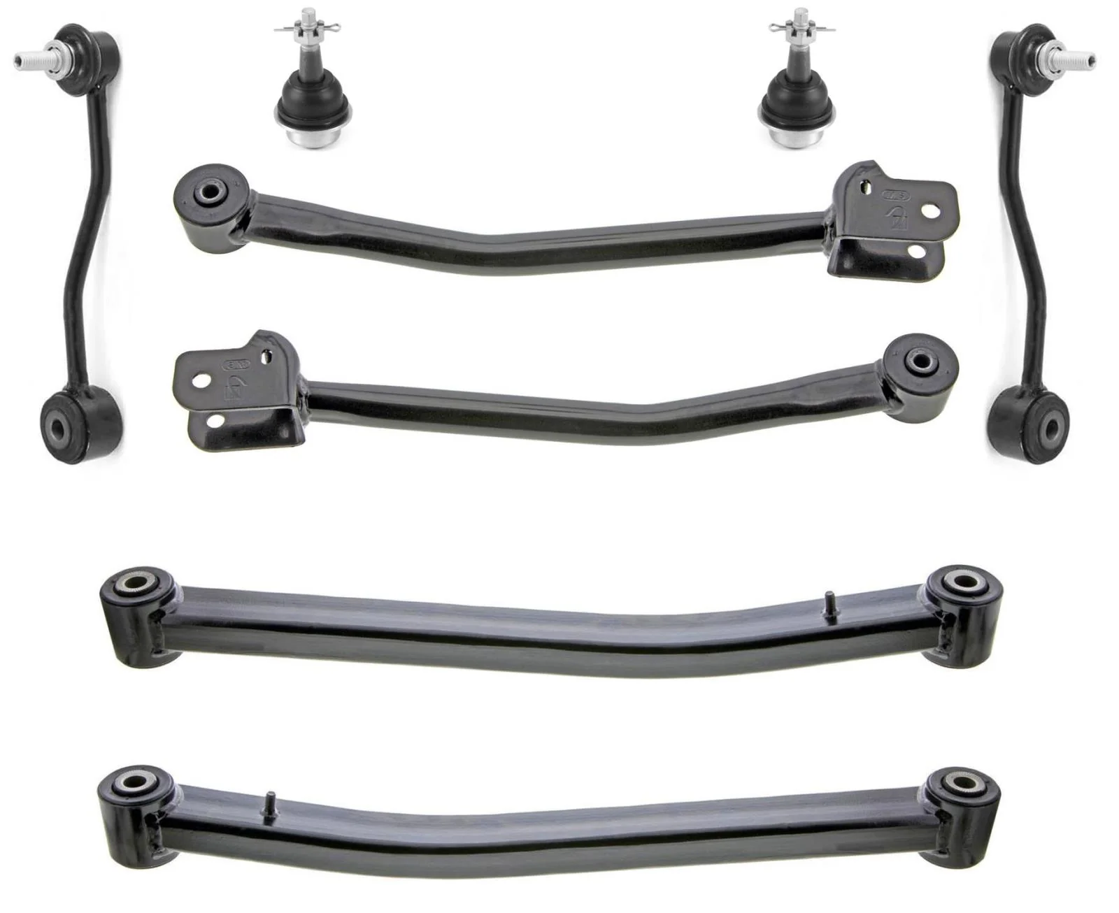 Front Upper & Lower Arms Lower Ball Joints & Links For Jeep Wrangler 2018-2022