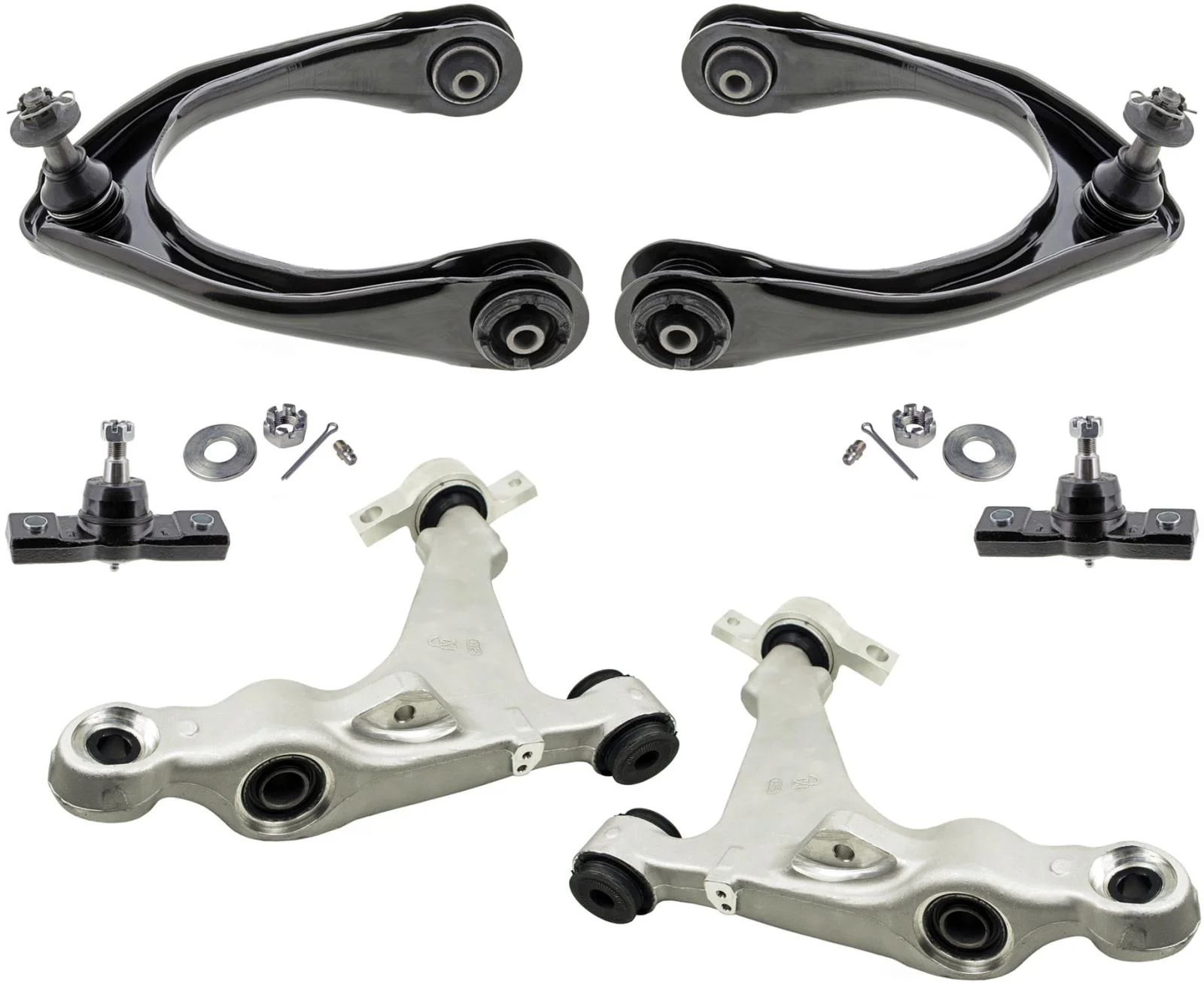 Front Upper & Lower Control Arms & Ball Joints For IS350 11-21 All Wheel Drive