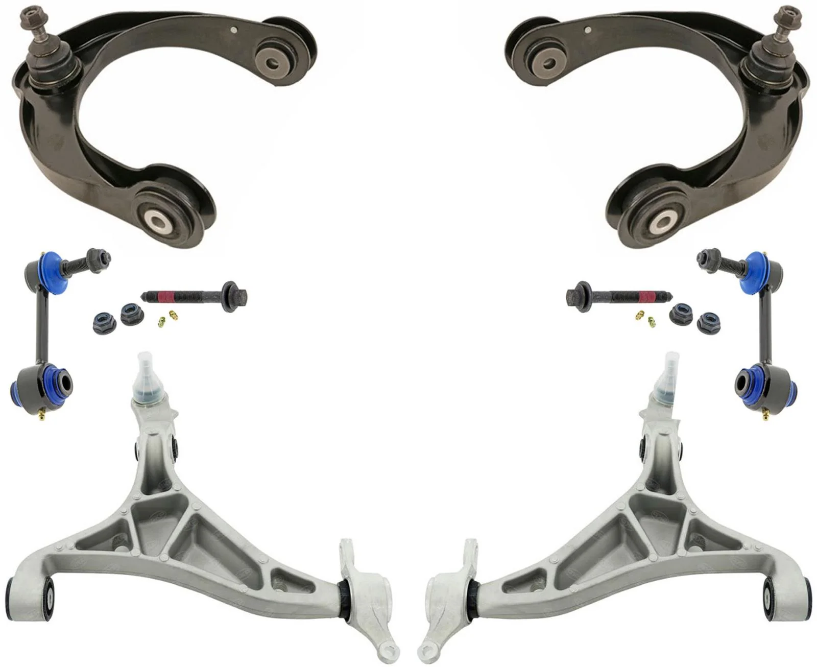 Front Upper & Lower Control Arms & Sway Bar Link For Dodge Durango 2016-2022