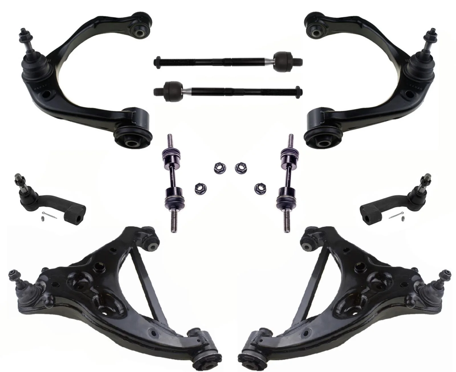 Front Upper & Lower Control Arms Tie Rods & Links For Ford Expedition 2018-2022