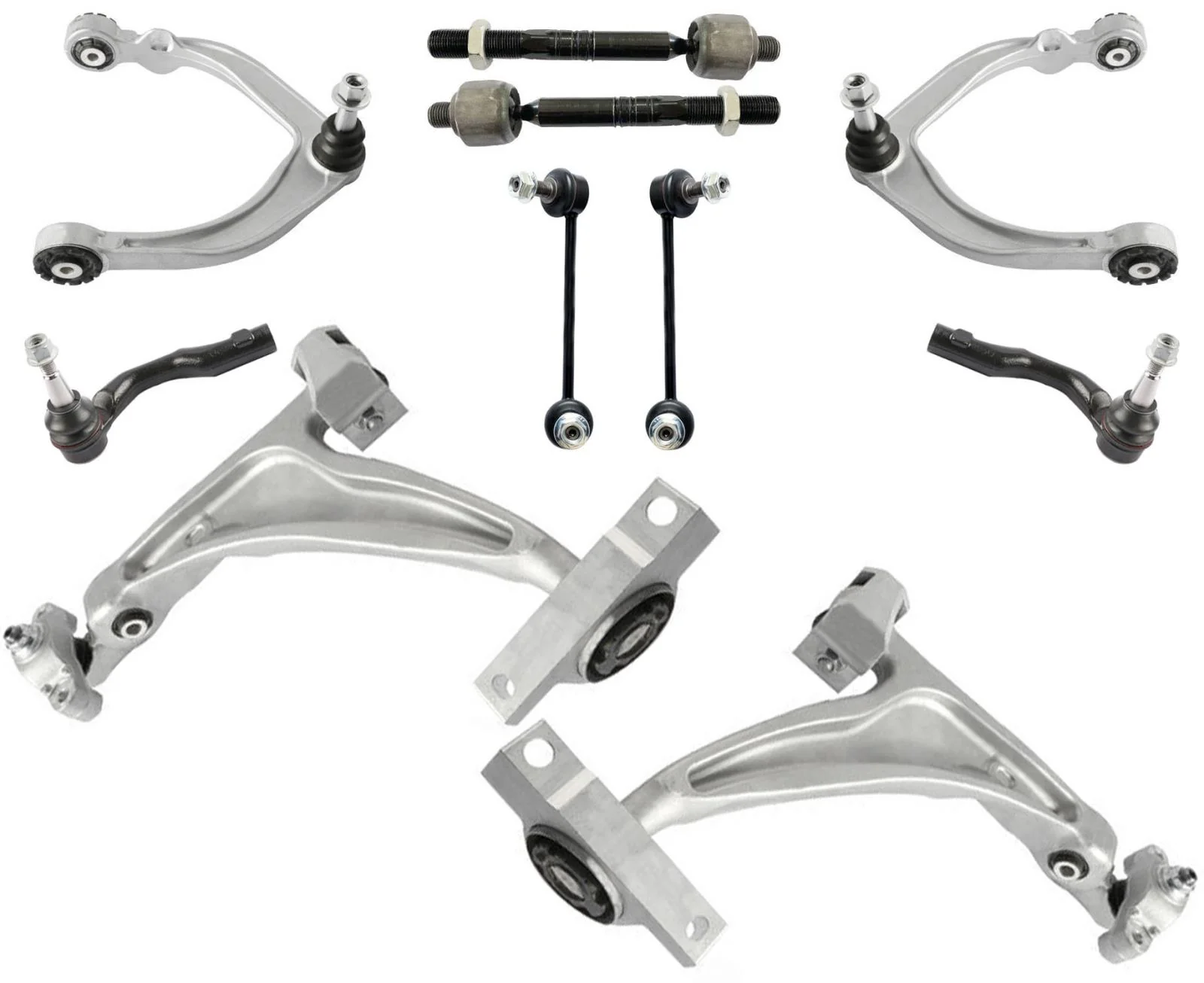 Front Upper & Lower Control Arms Tie Rods & Links For Volvo XC90 2016 2023 2024
