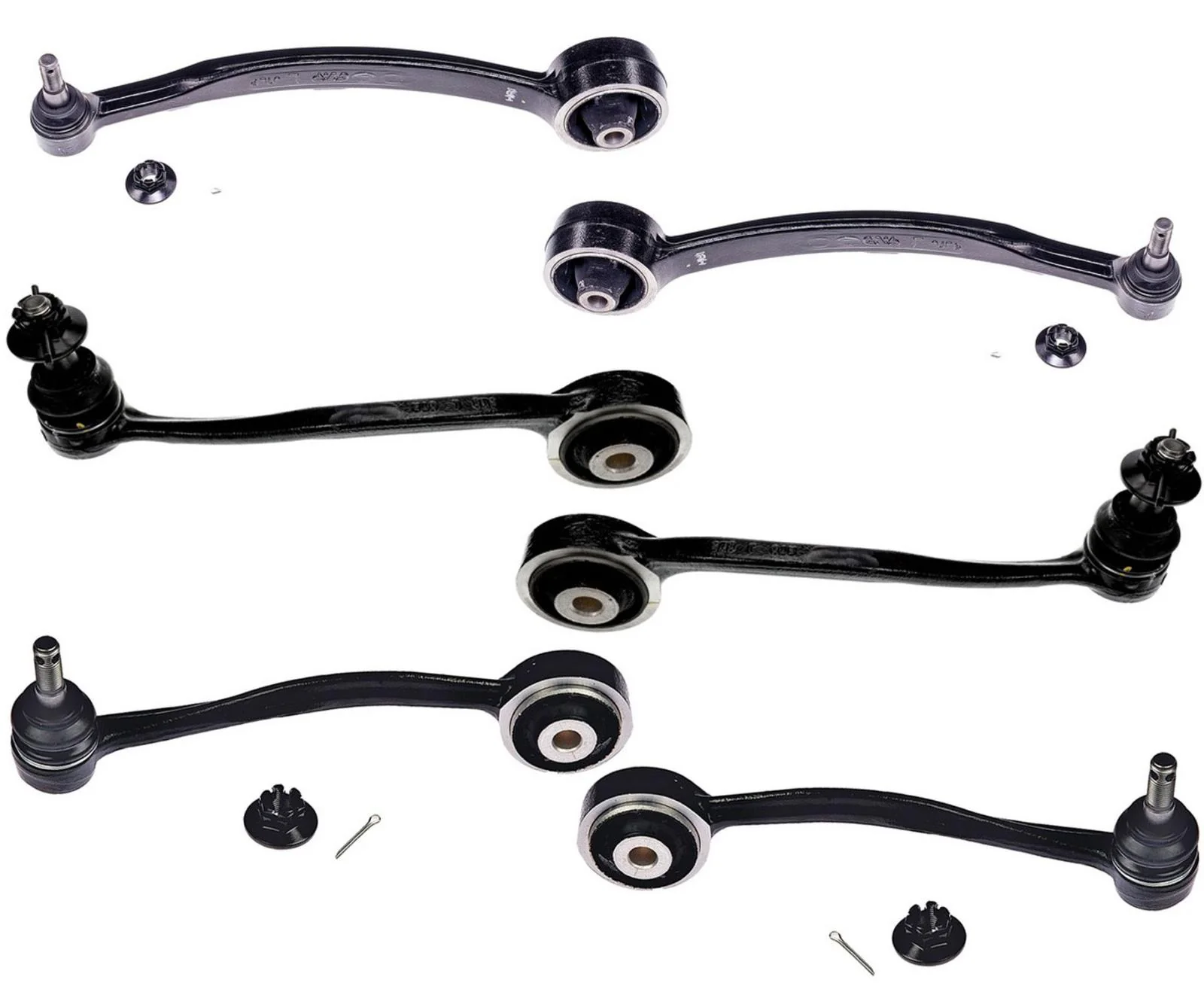 Front Upper Rearward & Forward Control Arms For Hyundai Genesis 2009-2014