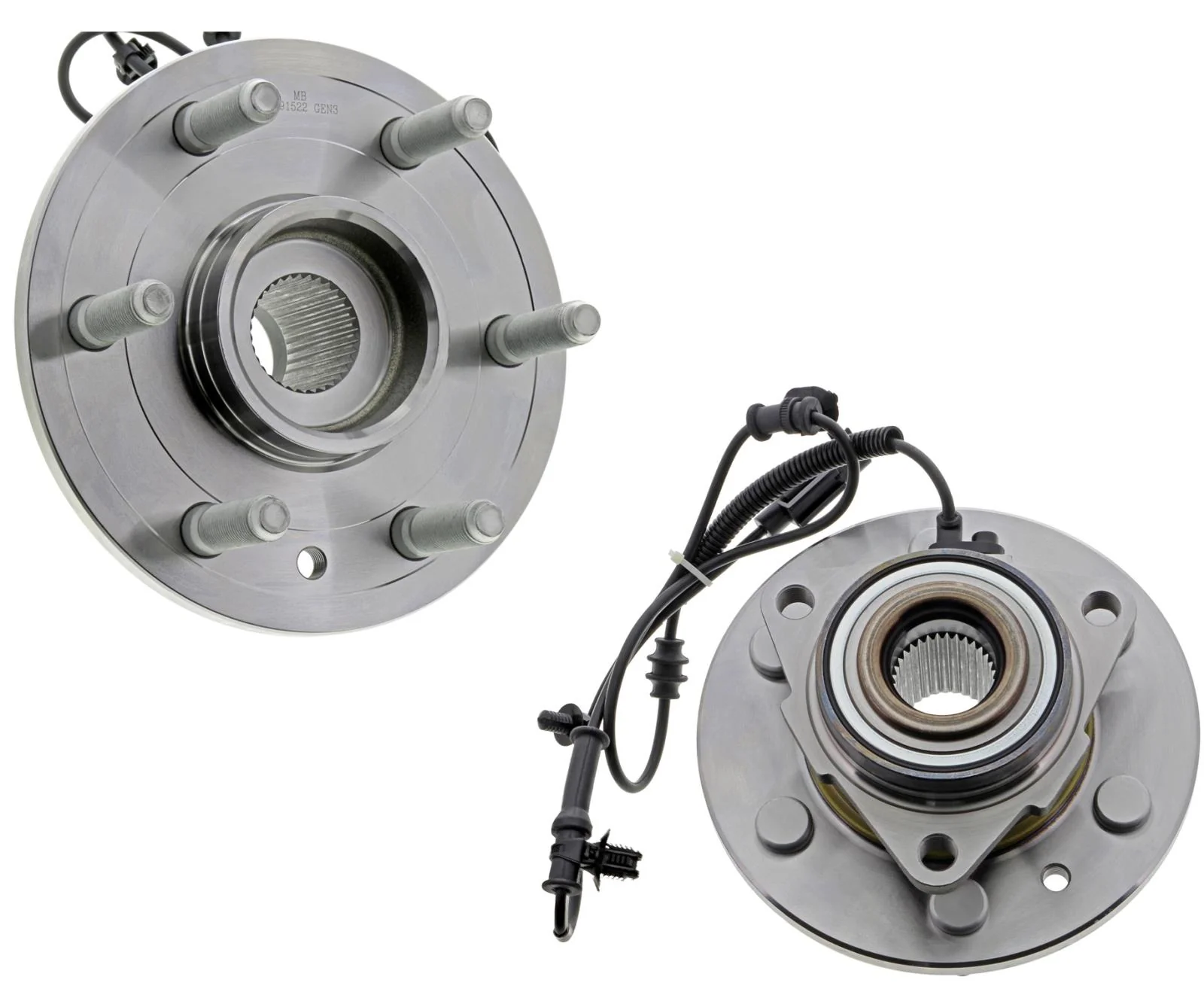 Front Wheel Hub Bearing Kit For RAM 1500 19-24 4 Wheel Drive W/O 22 Inch Wheels