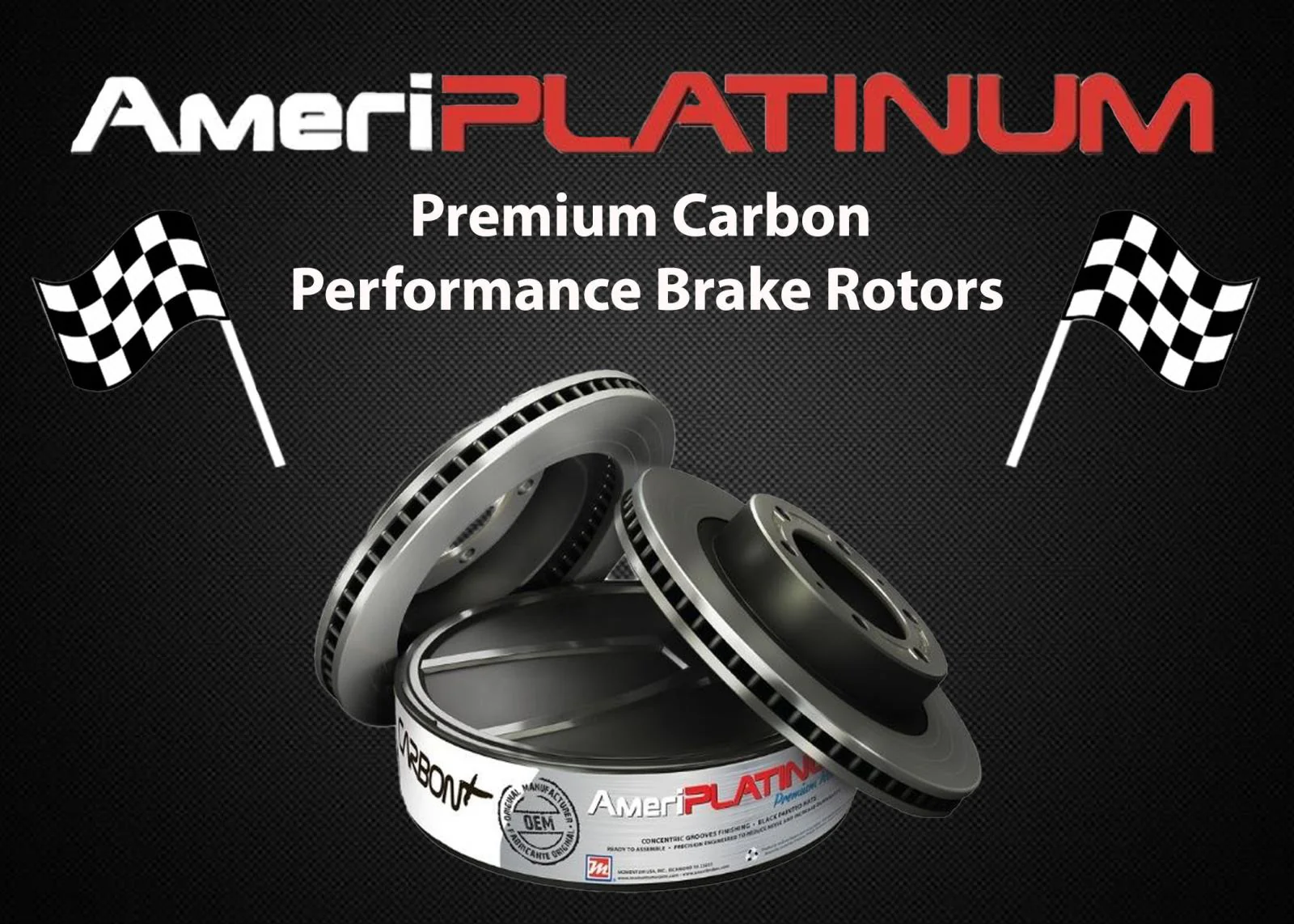 Frt Fleet Carbon Disc Brake Rotors Brake Pads for Dodge Ram Pick Up 2500 09-18 - Image 2