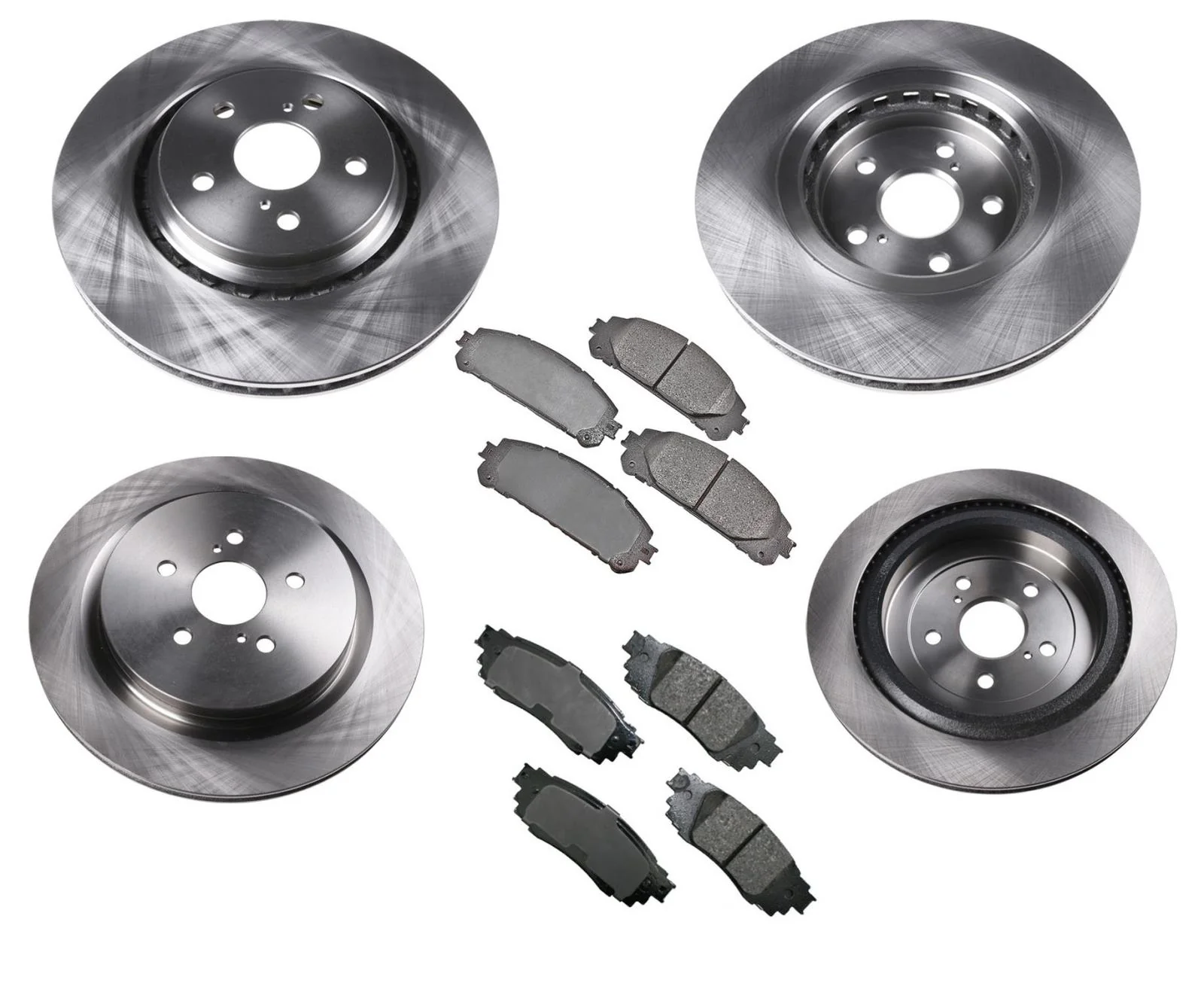 Front & Rear Disc Brake Rotors W Ceramic Pads For Lexus RX350 2016-2021