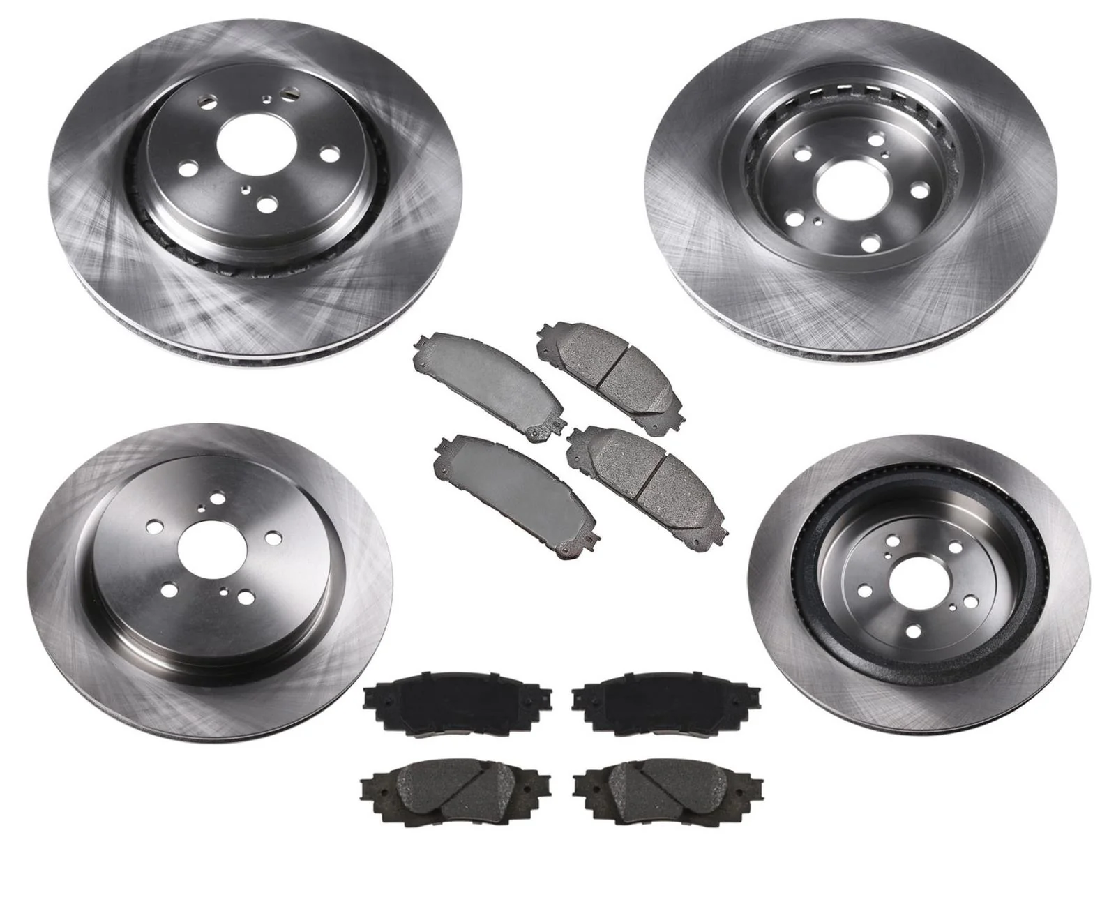 Front & Rear Disc Brake Rotors W Ceramic Pads For Lexus RX350L 2018-2021 6pc