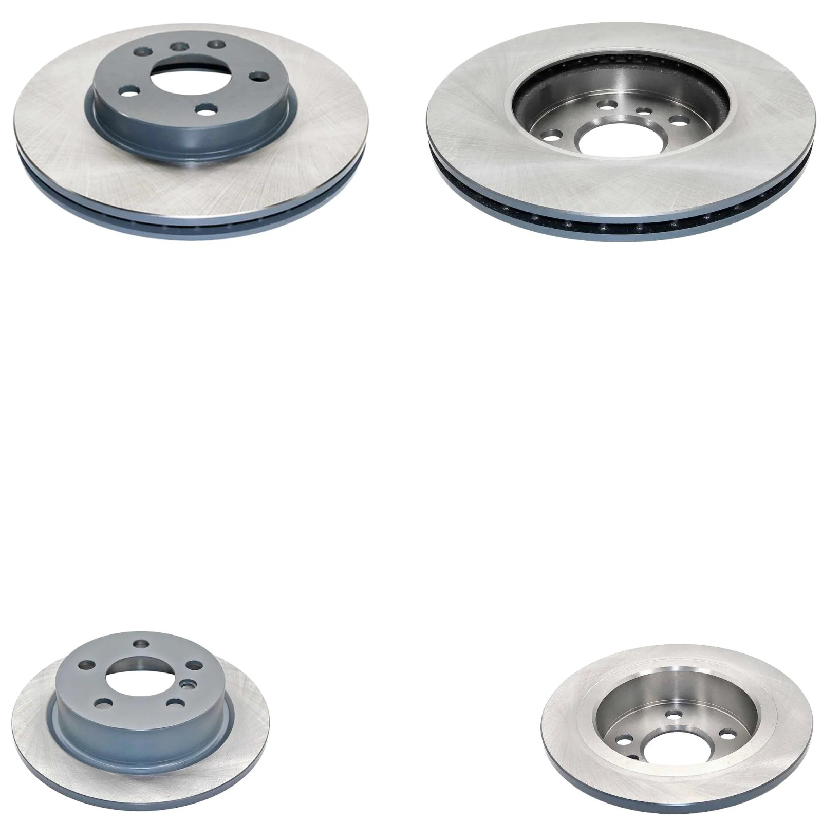Frt & Rr Coated Disc Brake Rotors & EPS Brake Pads For Mini Cooper S 2014 2015 - Image 2