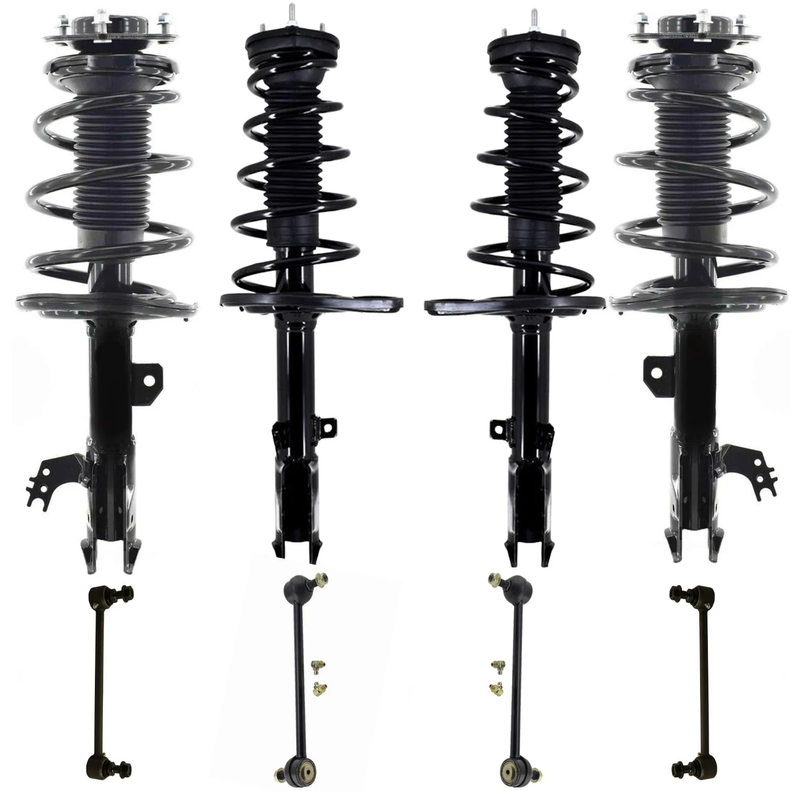 Frt & Rr Coil Spring Struts Sway Bar Links For Toyota Avalon 2016-2018 Limited